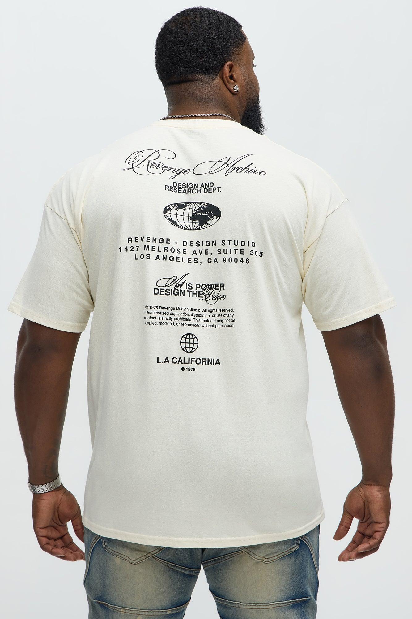 Art Is Powerful Short Sleeve Tee - Natural Male Product Image