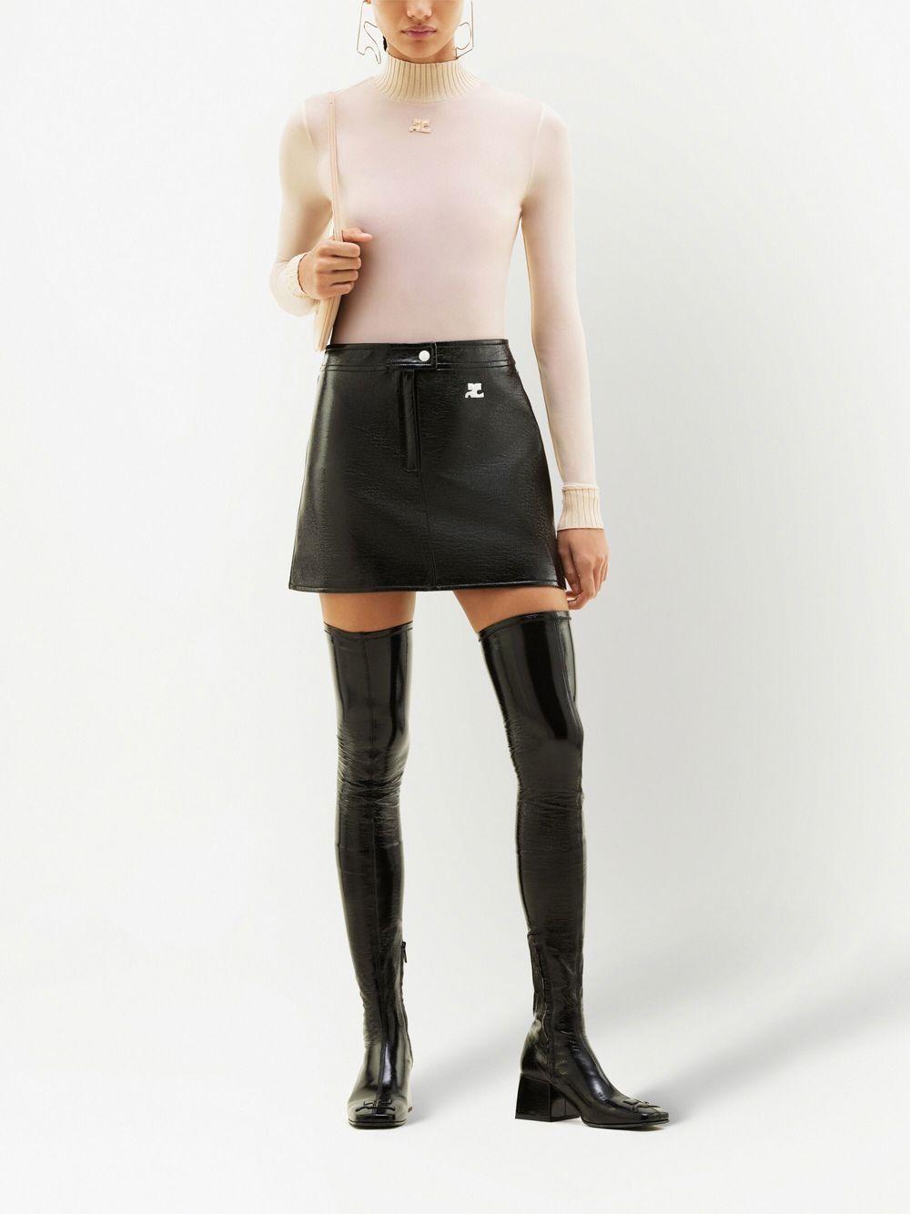 vinyl mini skirt  Product Image