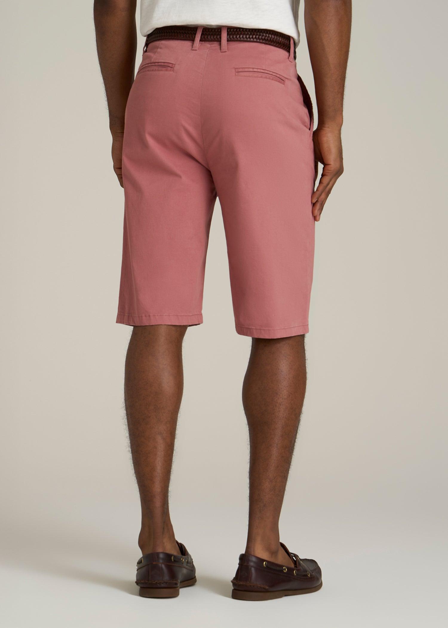 Chino Shorts for Tall Men in Withered Rose Male Product Image