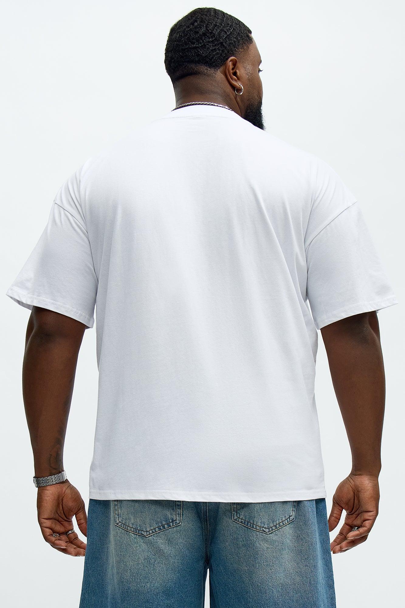 Miami Beach Oversized Short Sleeve Tee - White Male Product Image