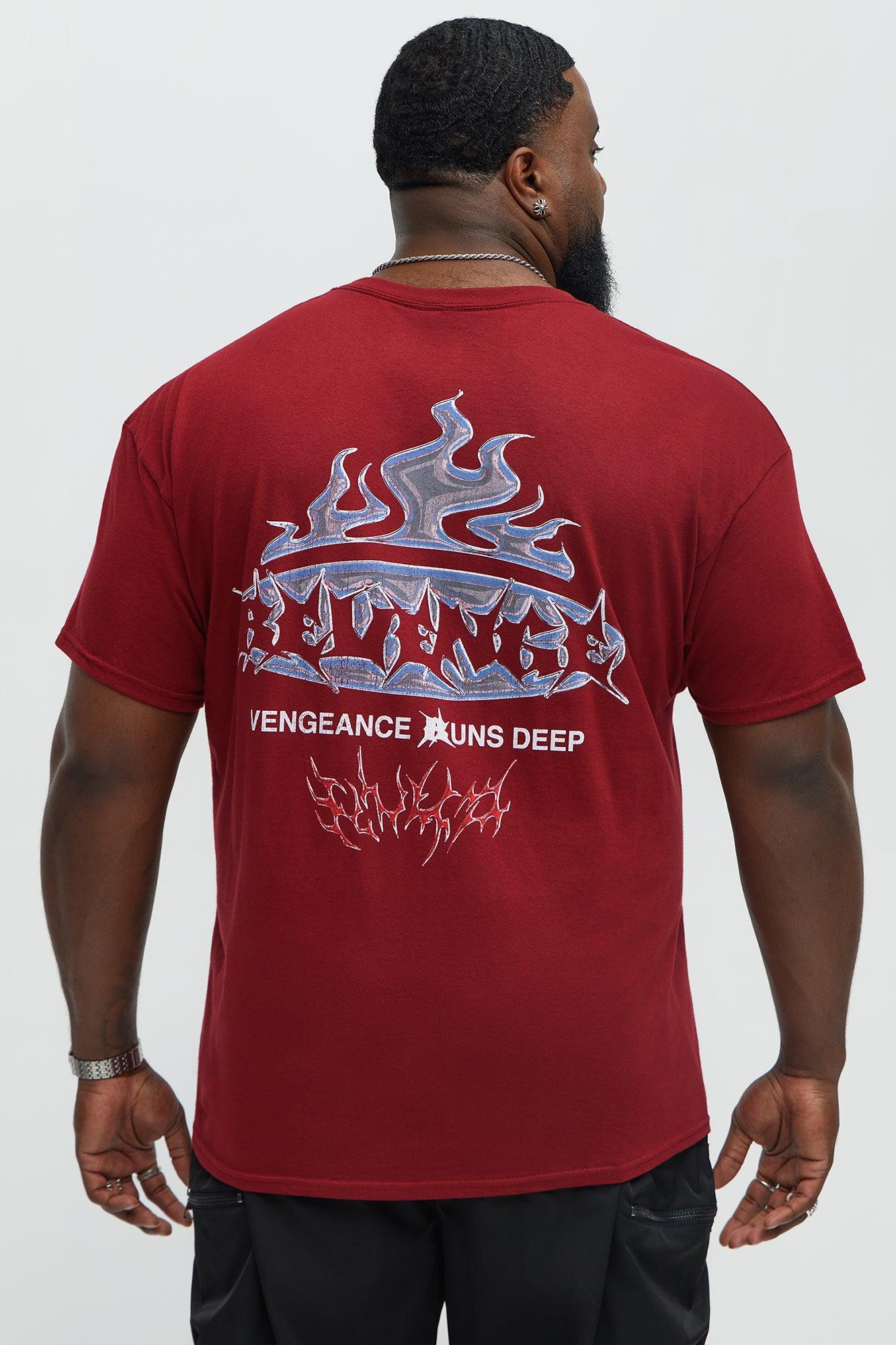 Vengeance Runs Deep Short Sleeve Tee - Red Male Product Image