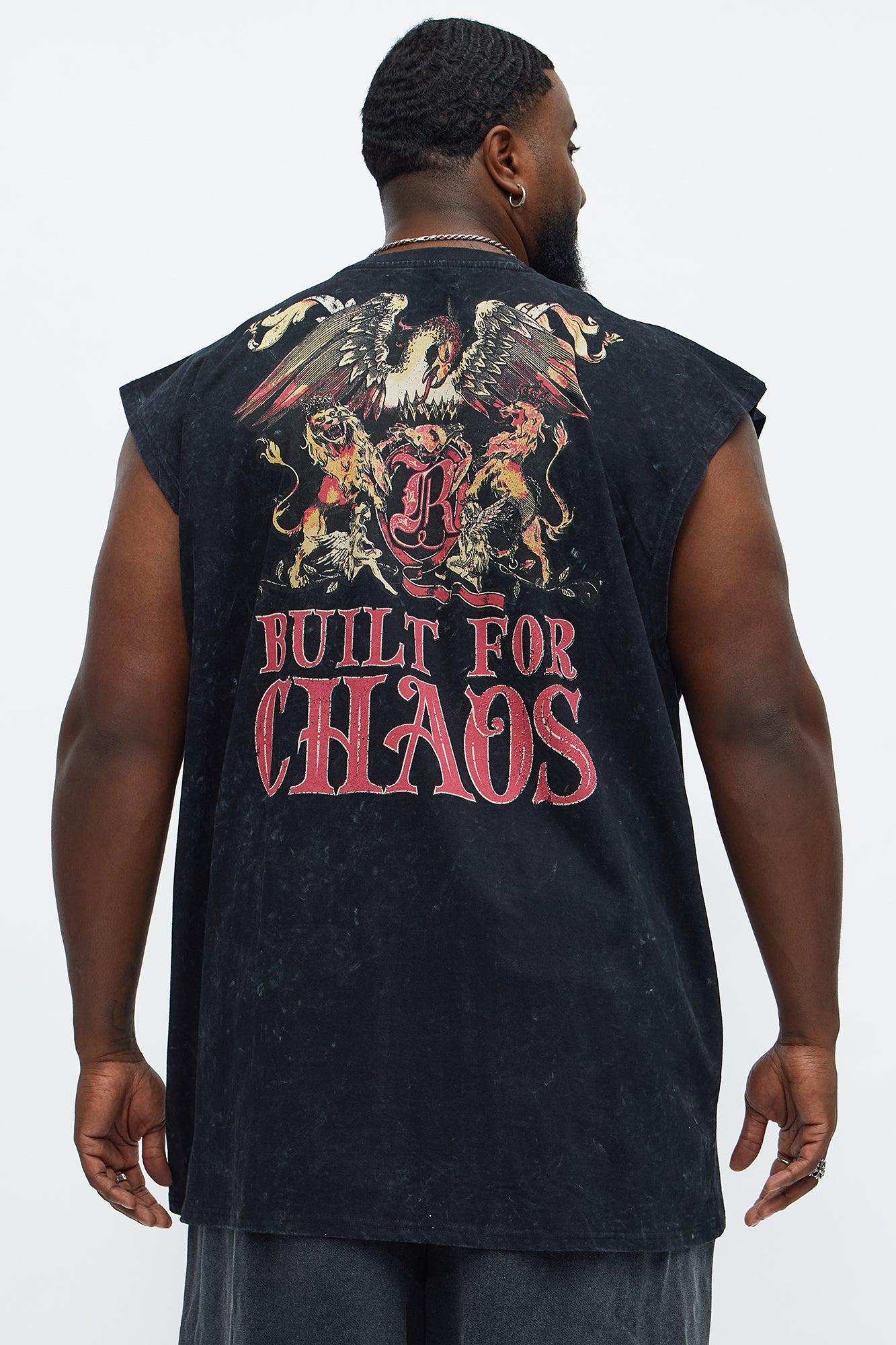 Built For Chaos Muscle Tee - Grey Product Image