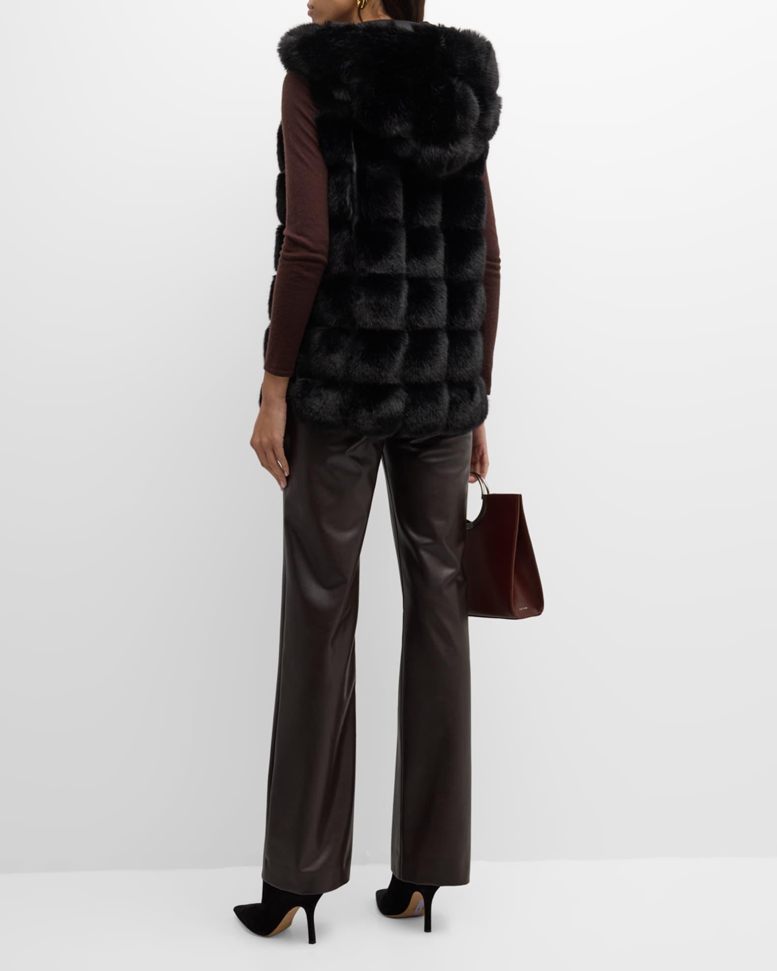 Aubelene Hooded Faux Fur Vest Product Image