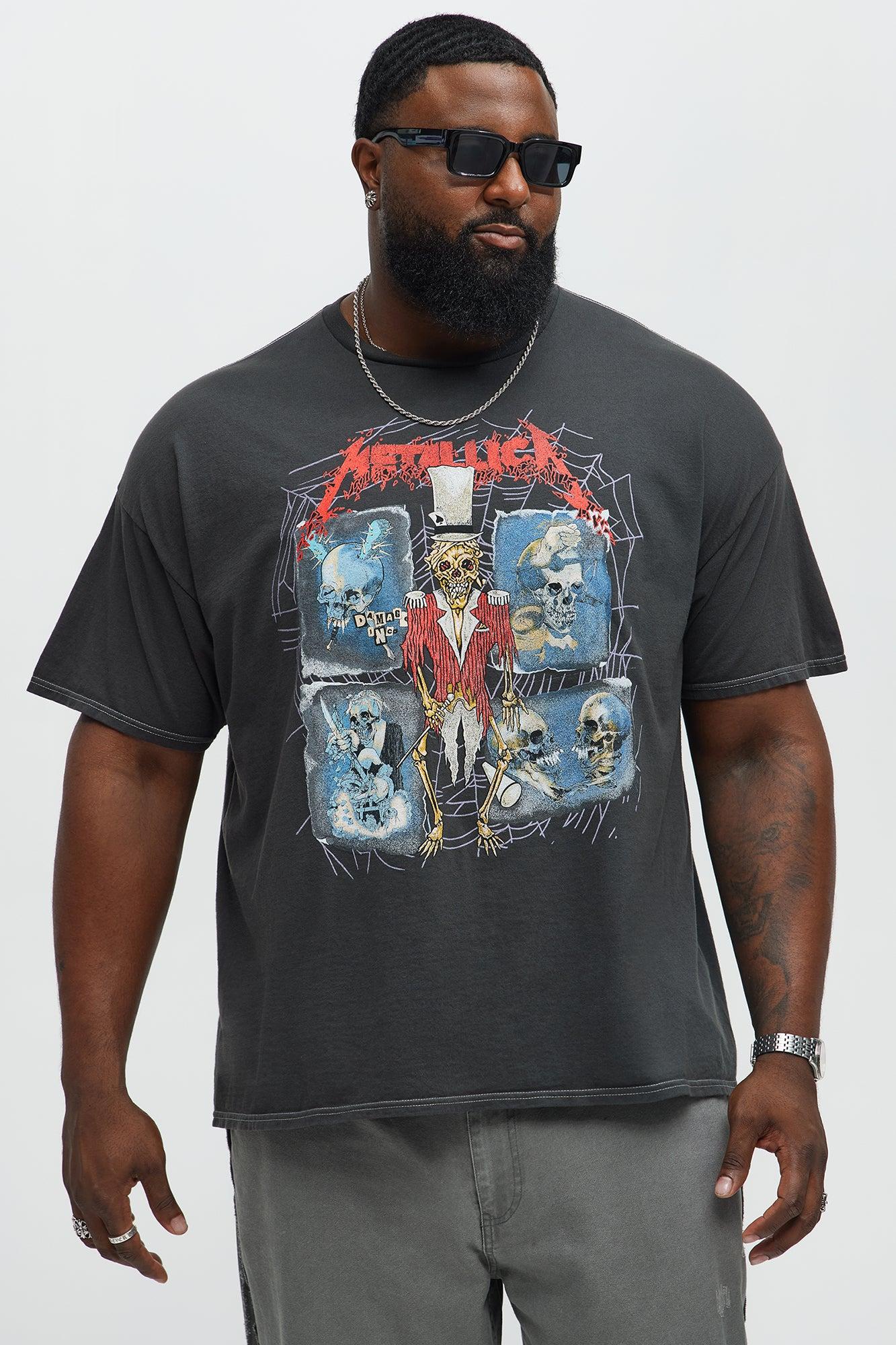 Metallica Skull Collage Short Sleeve Tee - Black Product Image