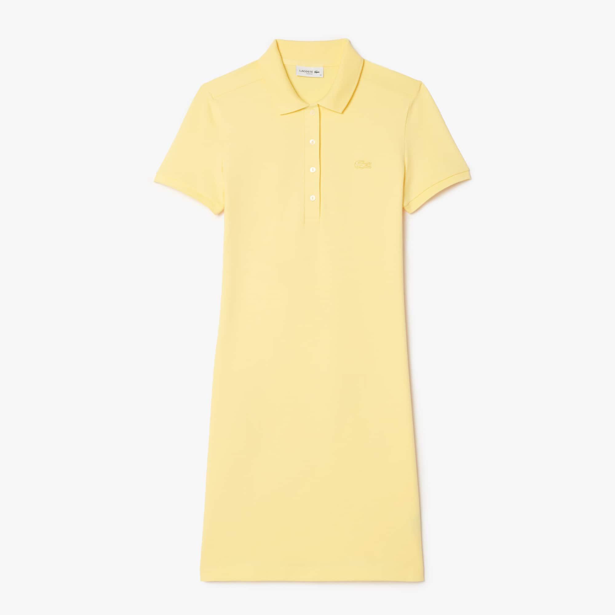 Women's Slim Fit Stretch Mini Piqué Polo Dress Product Image
