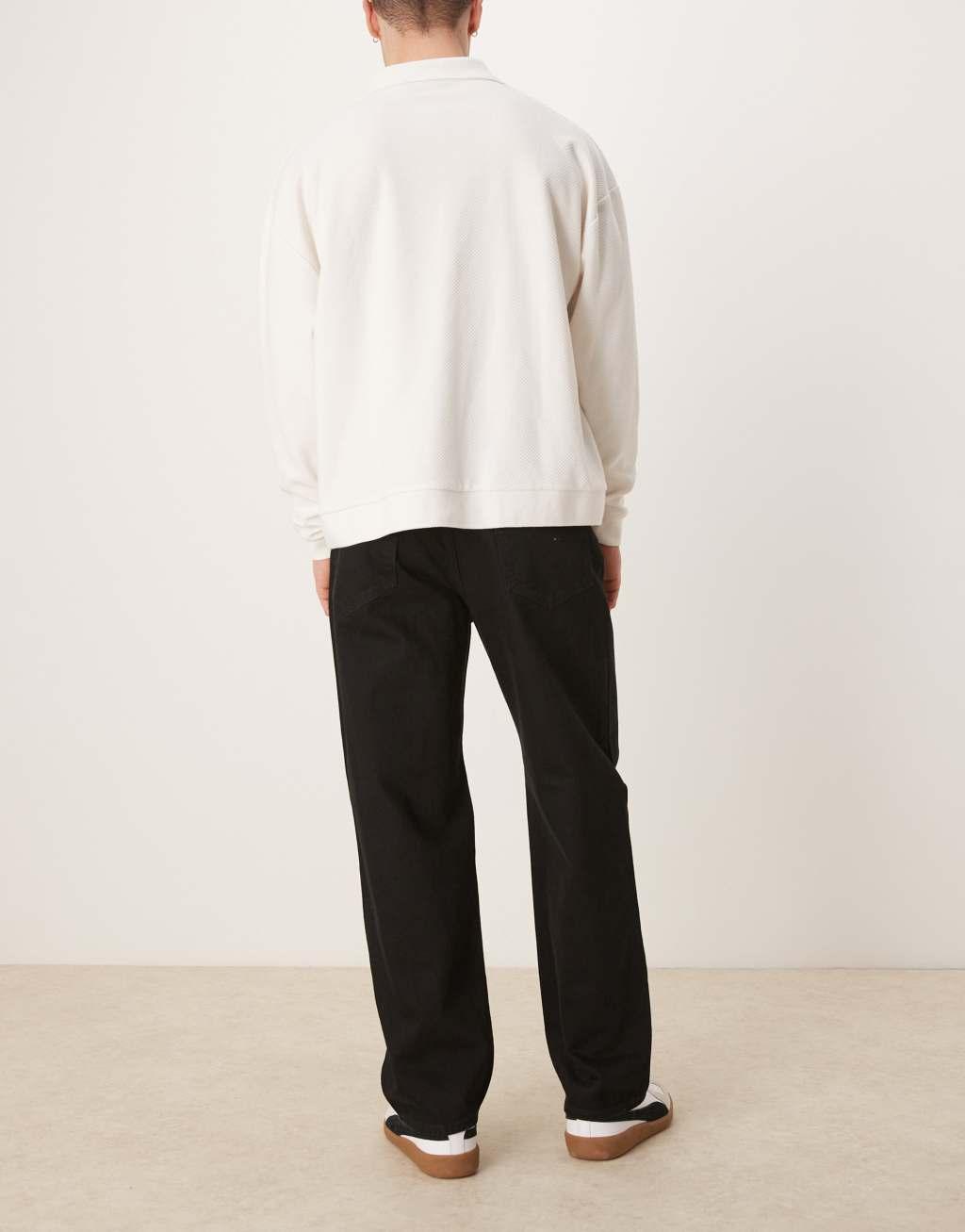 Selected Homme Kobe loose fit jeans in black Product Image