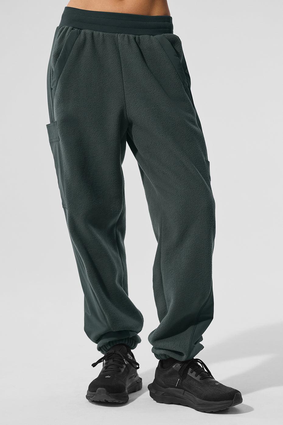 Polar Fleece Wintry Mix Pant - Charcoal Green Product Image