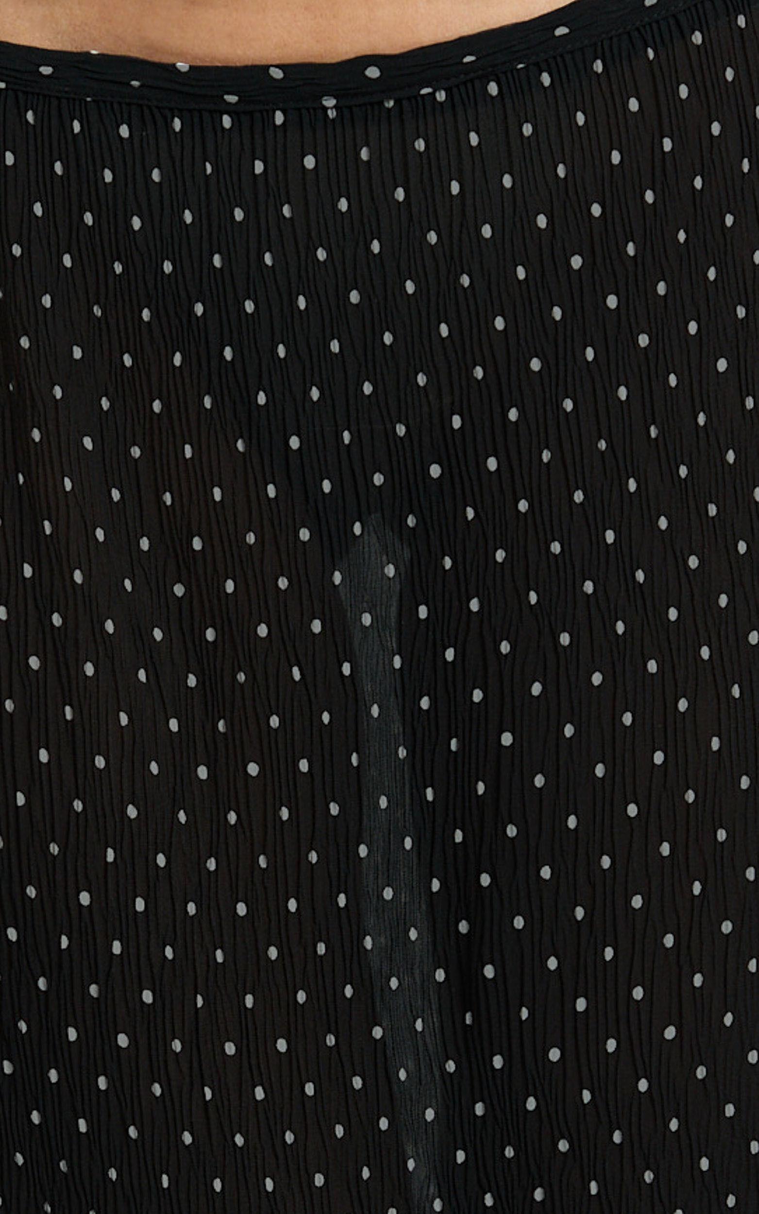 Lioness - Ford Maxi Skirt in Onyx Polka Product Image