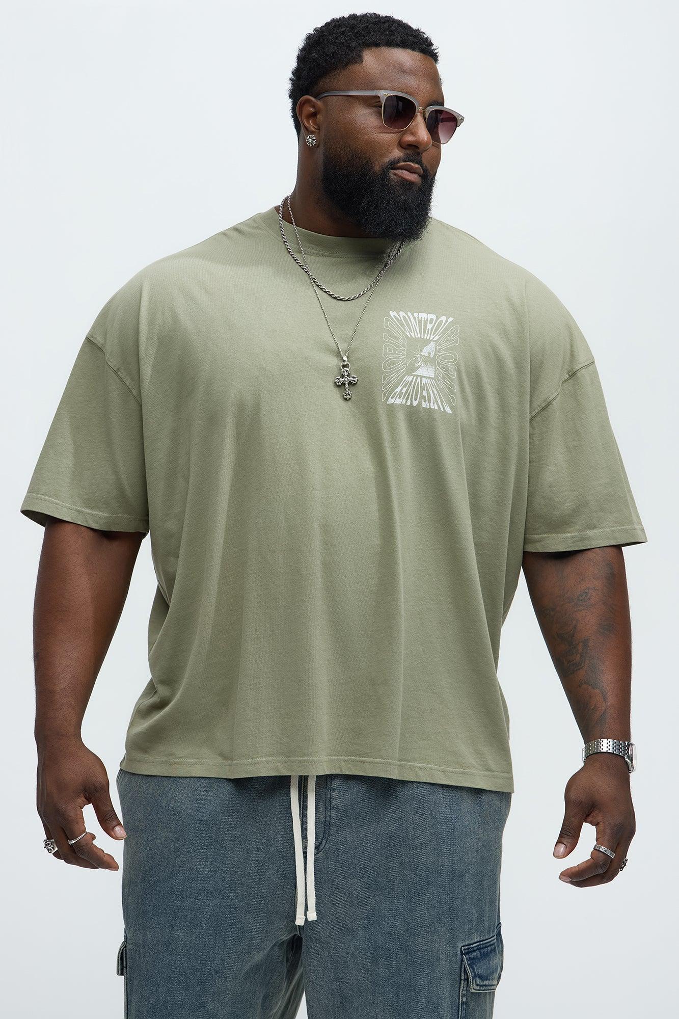 World Control Oversized Short Sleeve Tee - Olive Product Image