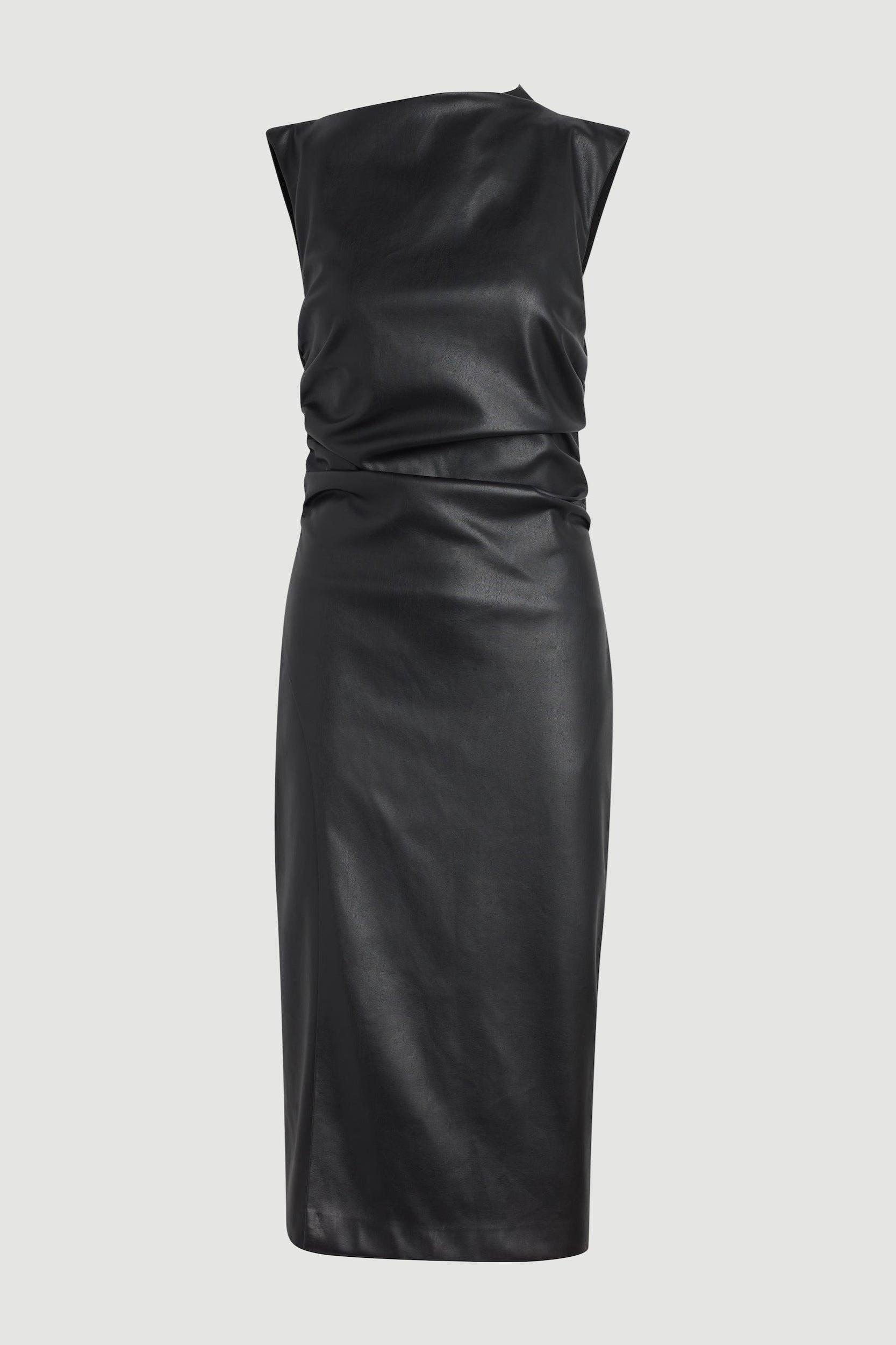 Channing Vegan Leather Dress (Petite) Product Image