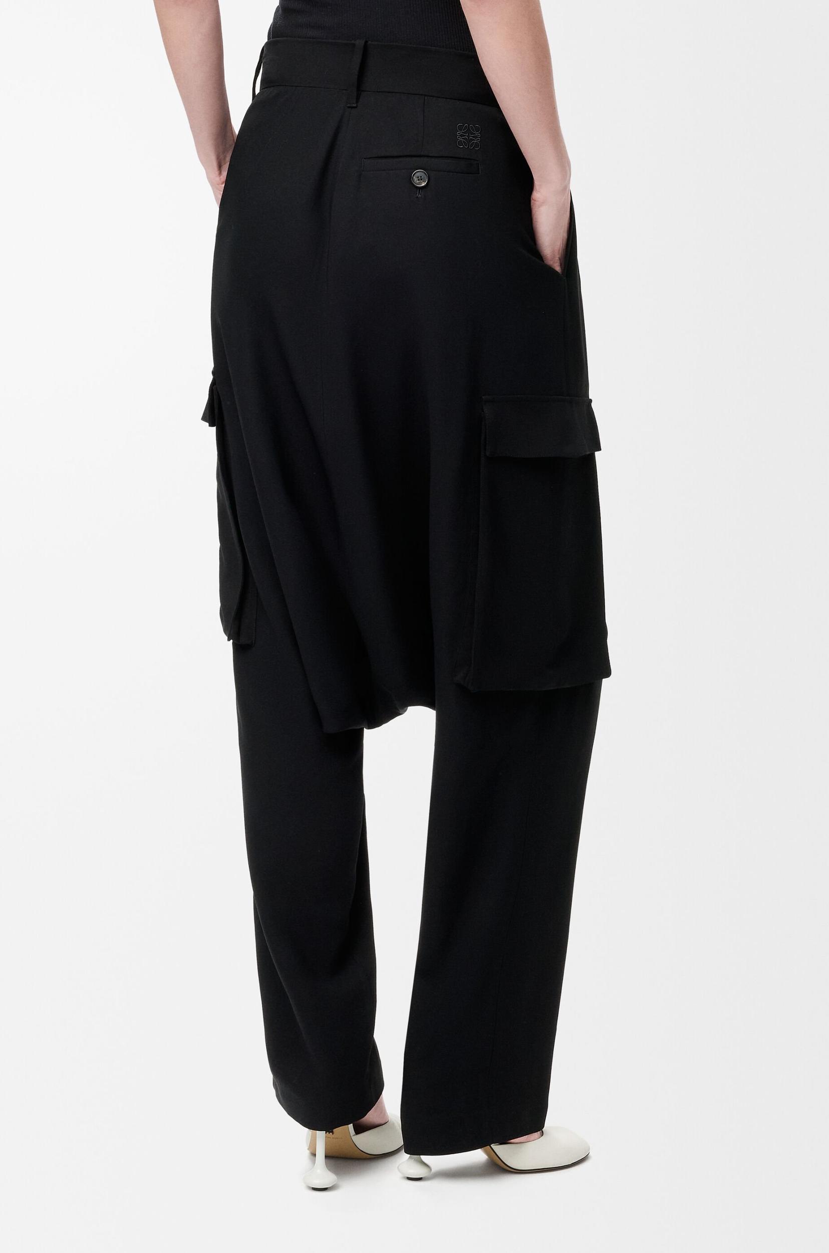 Trousers in stretch viscose Product Image