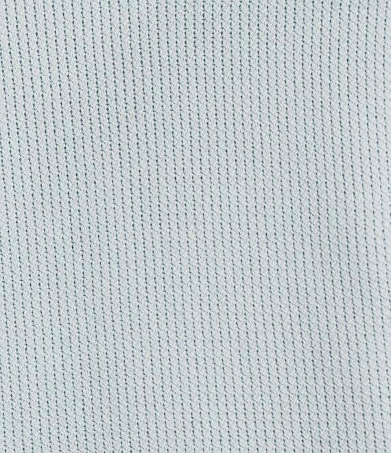 Rowm Short Sleeve Textured Solid Johnny Collar Knit Sweater Shirt Product Image