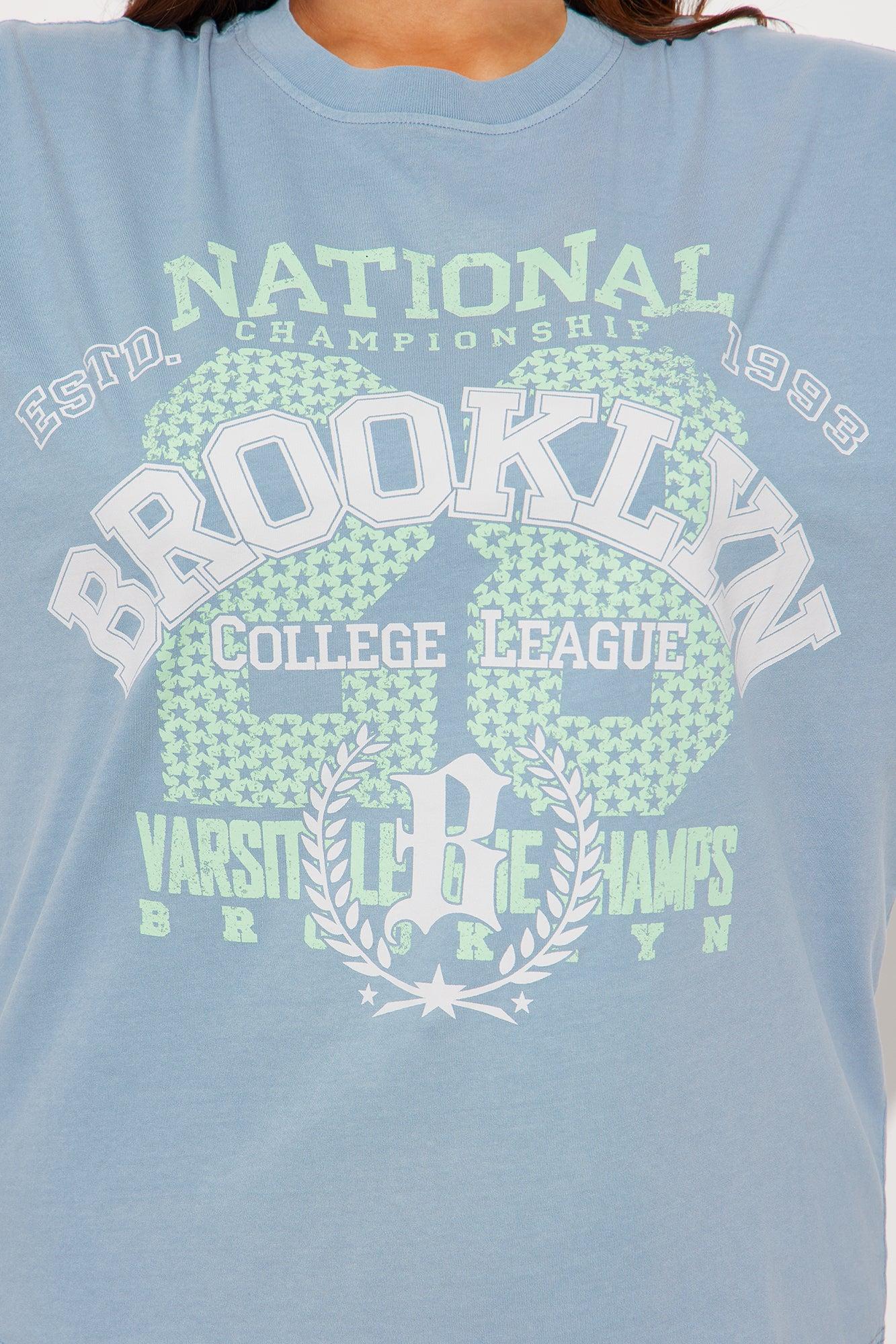 Brooklyn 28 Oversized Washed TShirt - Indigo Female Product Image