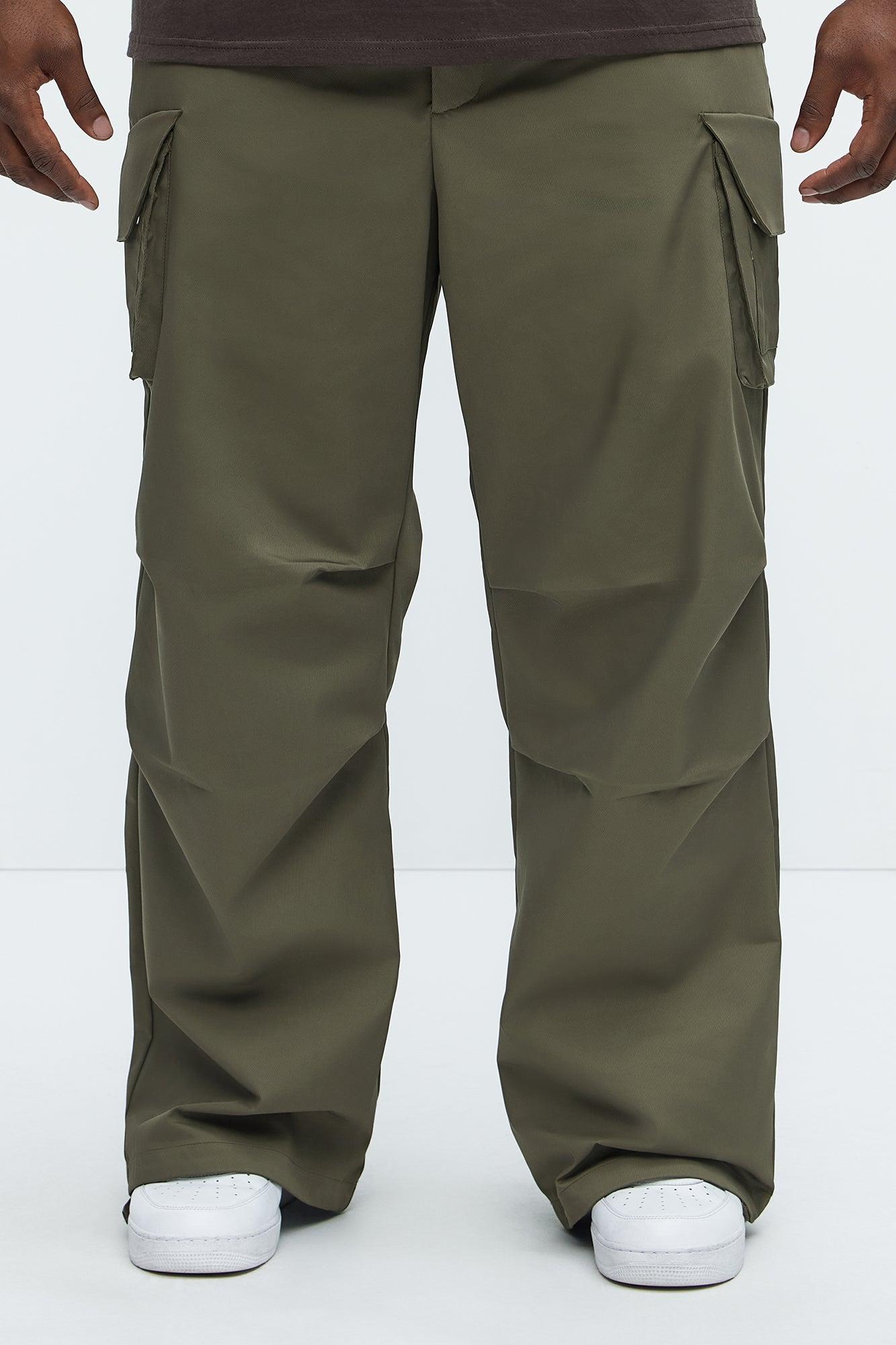 Baggy Belden Cargo Pants - Olive Product Image