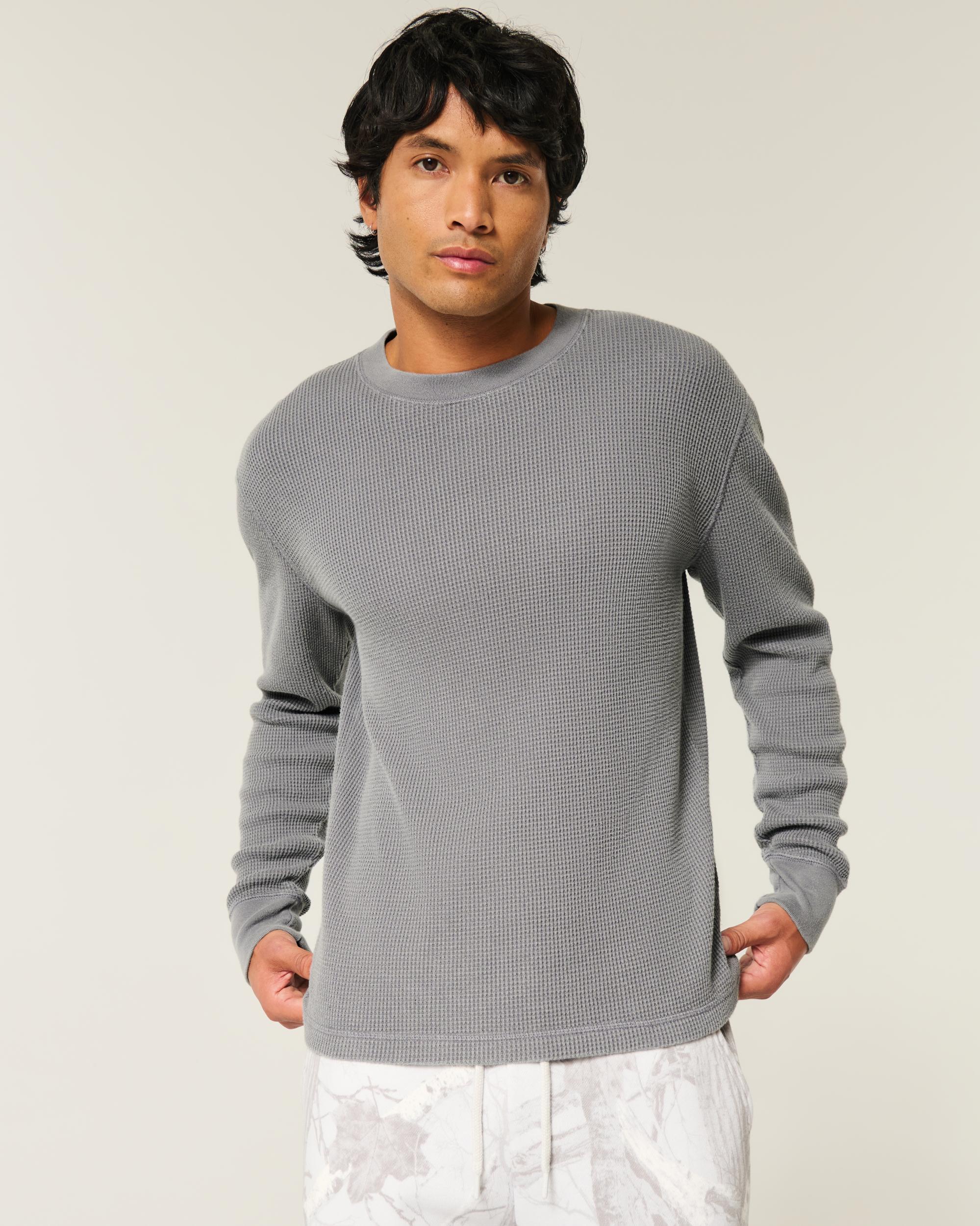 Long-Sleeve Thermal Crew T-Shirt Product Image