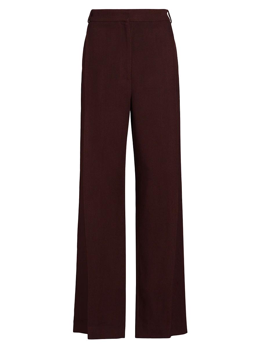 Womens Gabrielle Wide-Leg Trousers Product Image