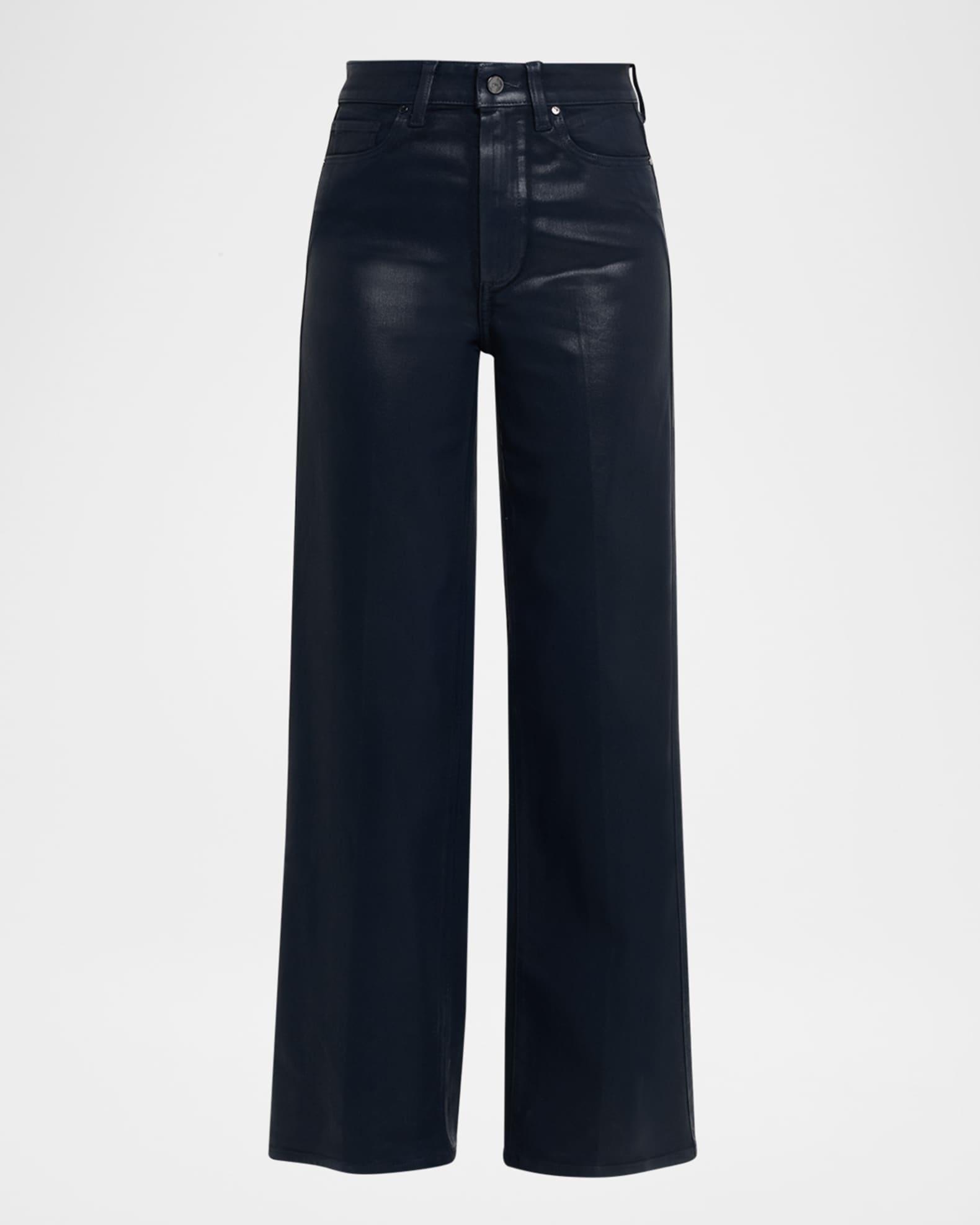 Sasha Coated Wide-Leg Jeans Product Image