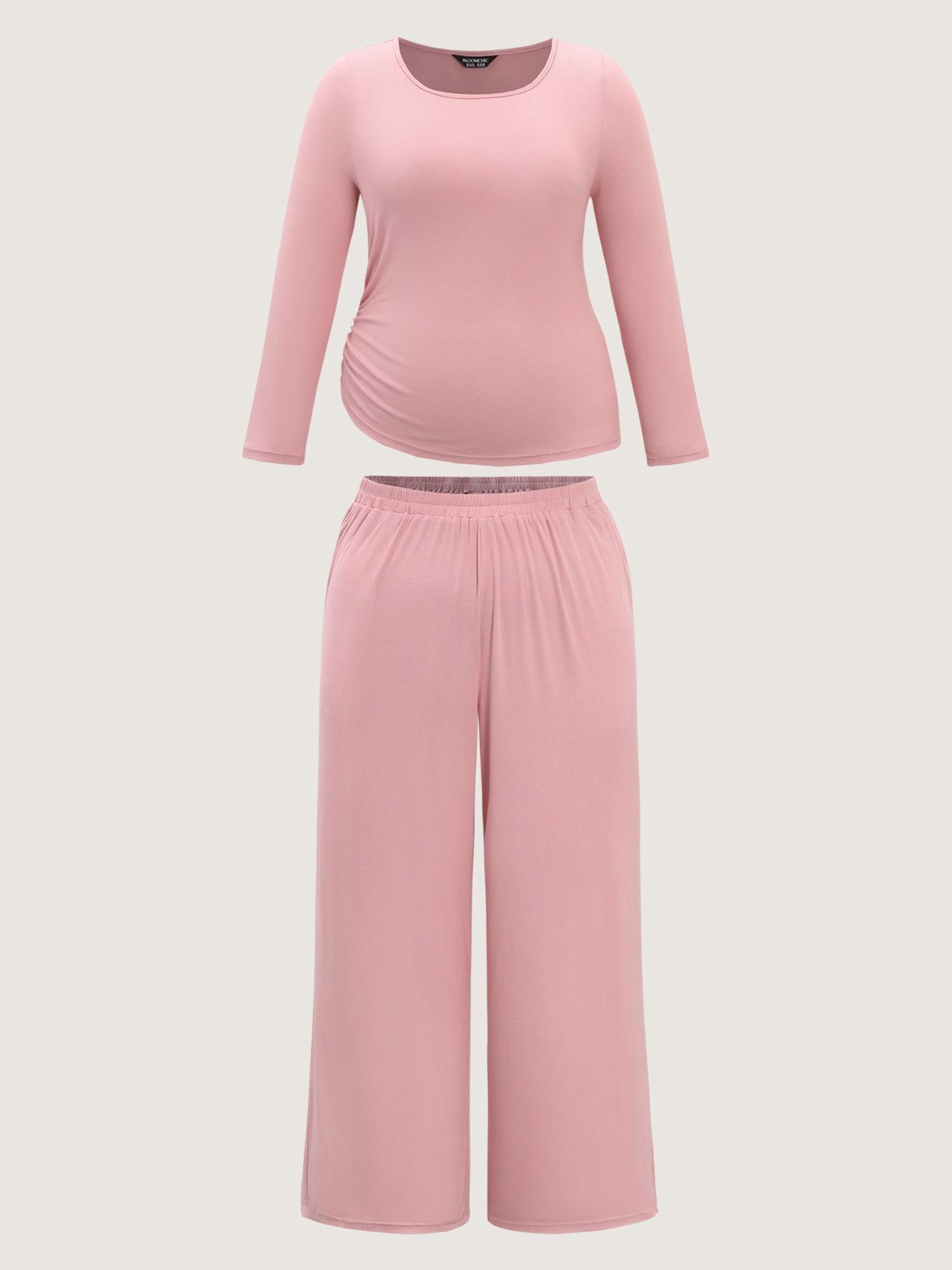 Supersoft Plain Co-Ord Loungewear Set Female Product Image
