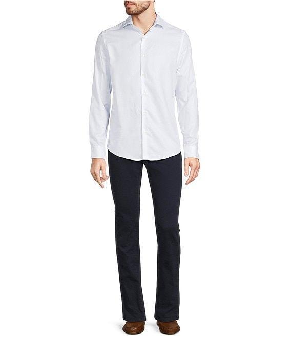 Murano Slim Fit Diamond Dobby Long Sleeve Woven Shirt Product Image
