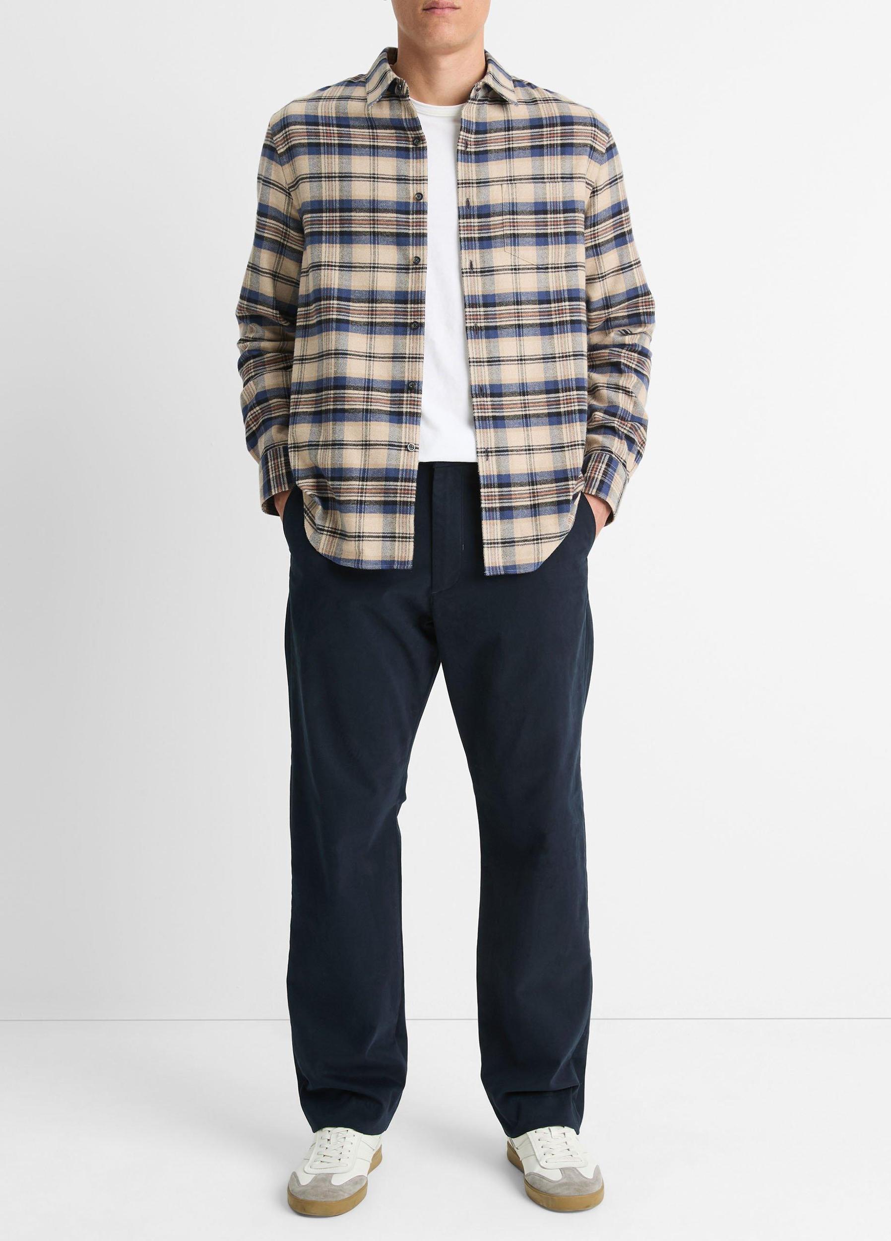 Hasley Plaid Cotton Long-Sleeve Shirt Product Image