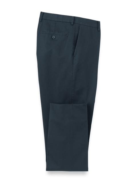 Non-Iron Cotton Stretch Twill Pant - Ink Product Image