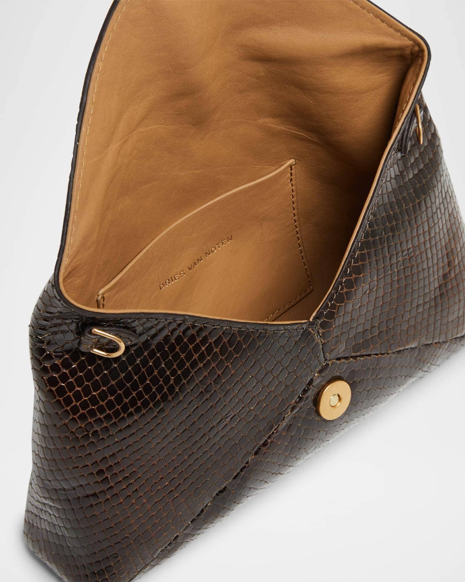 Small Embossed Leather Envelope Clutch Bag Product Image