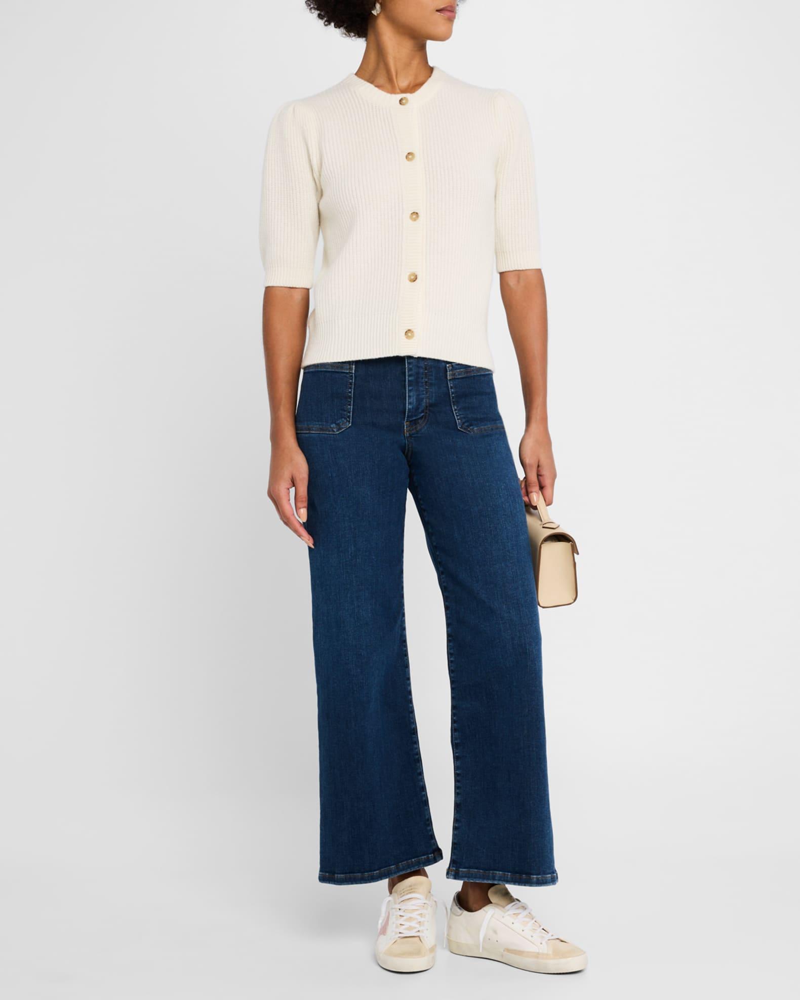 Shrunken Short-Sleeve Cardigan Product Image