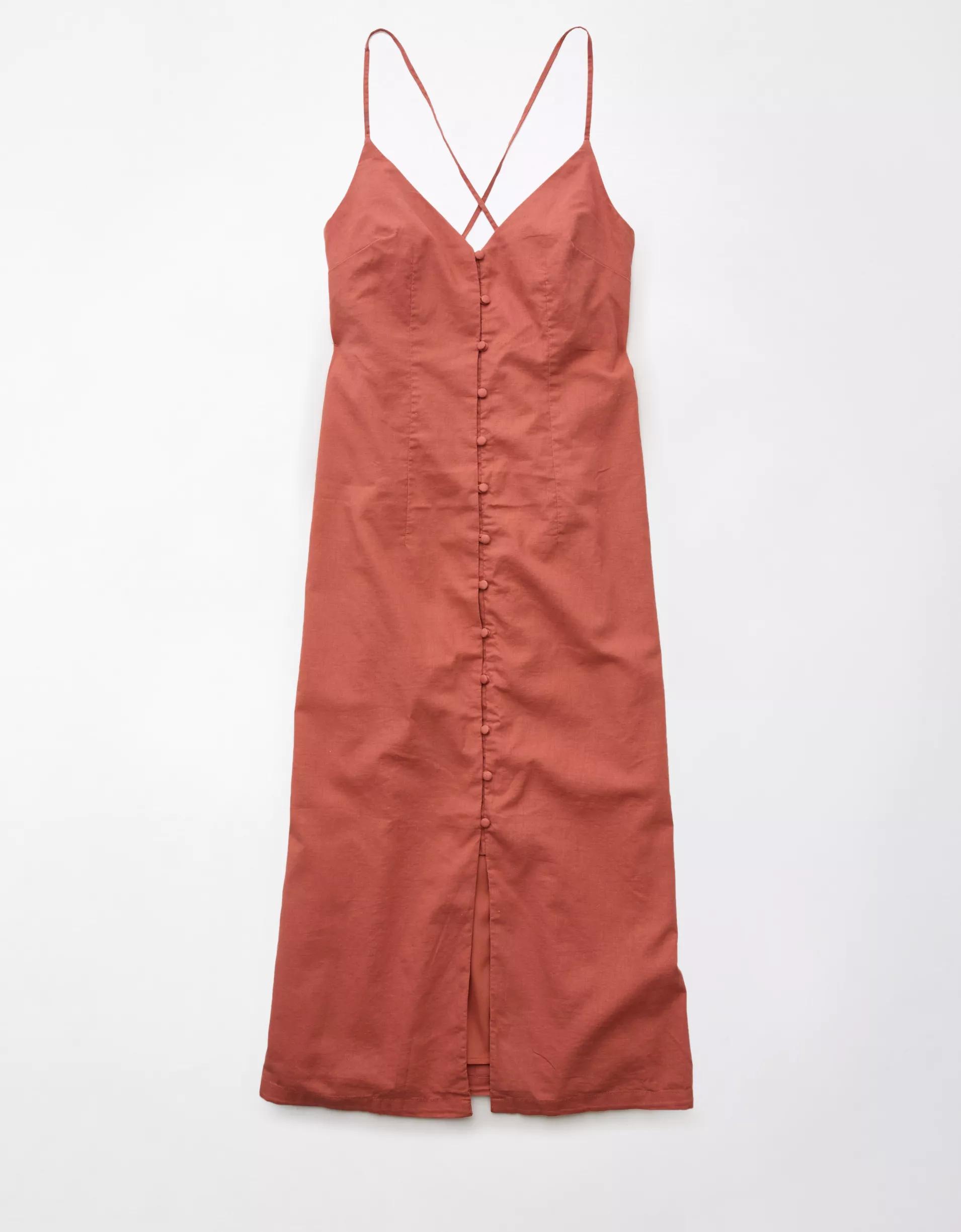 AE Button-Up Midi Dress Product Image