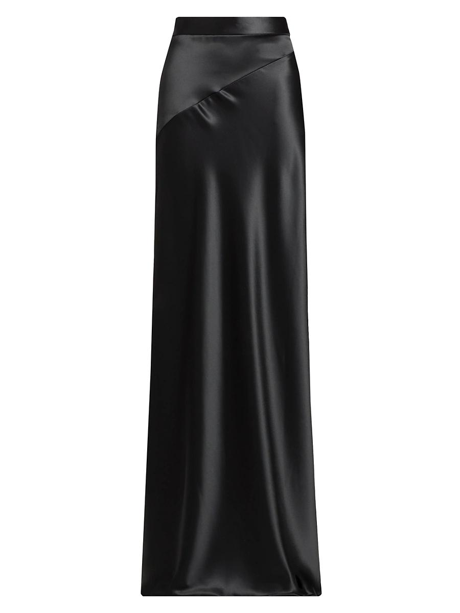 Womens Lara Satin Maxi Skirt Product Image