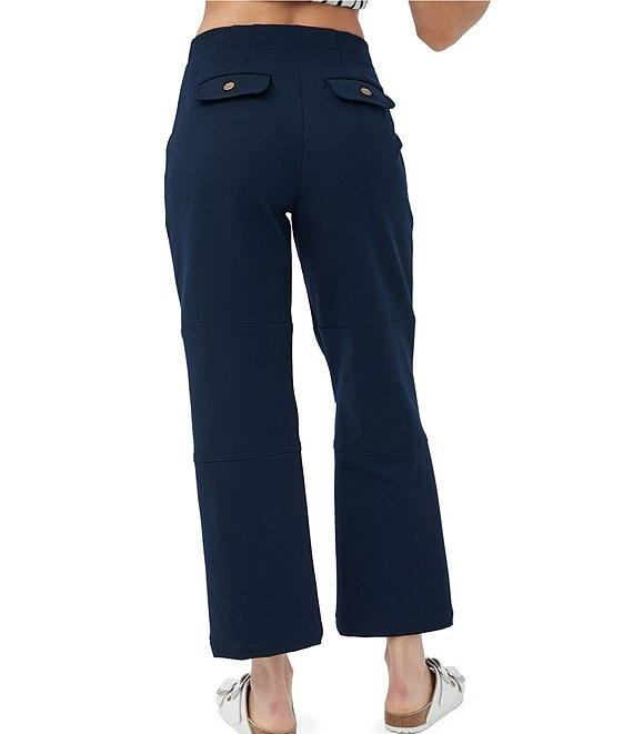 Trina Turk Payton Stretch Pique Wide Leg Cropped Pant Product Image