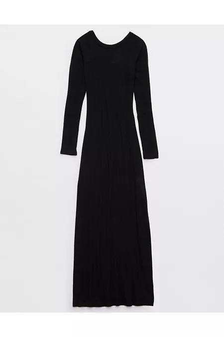 Aerie Bodycon Low Back Maxi Dress Women's Product Image