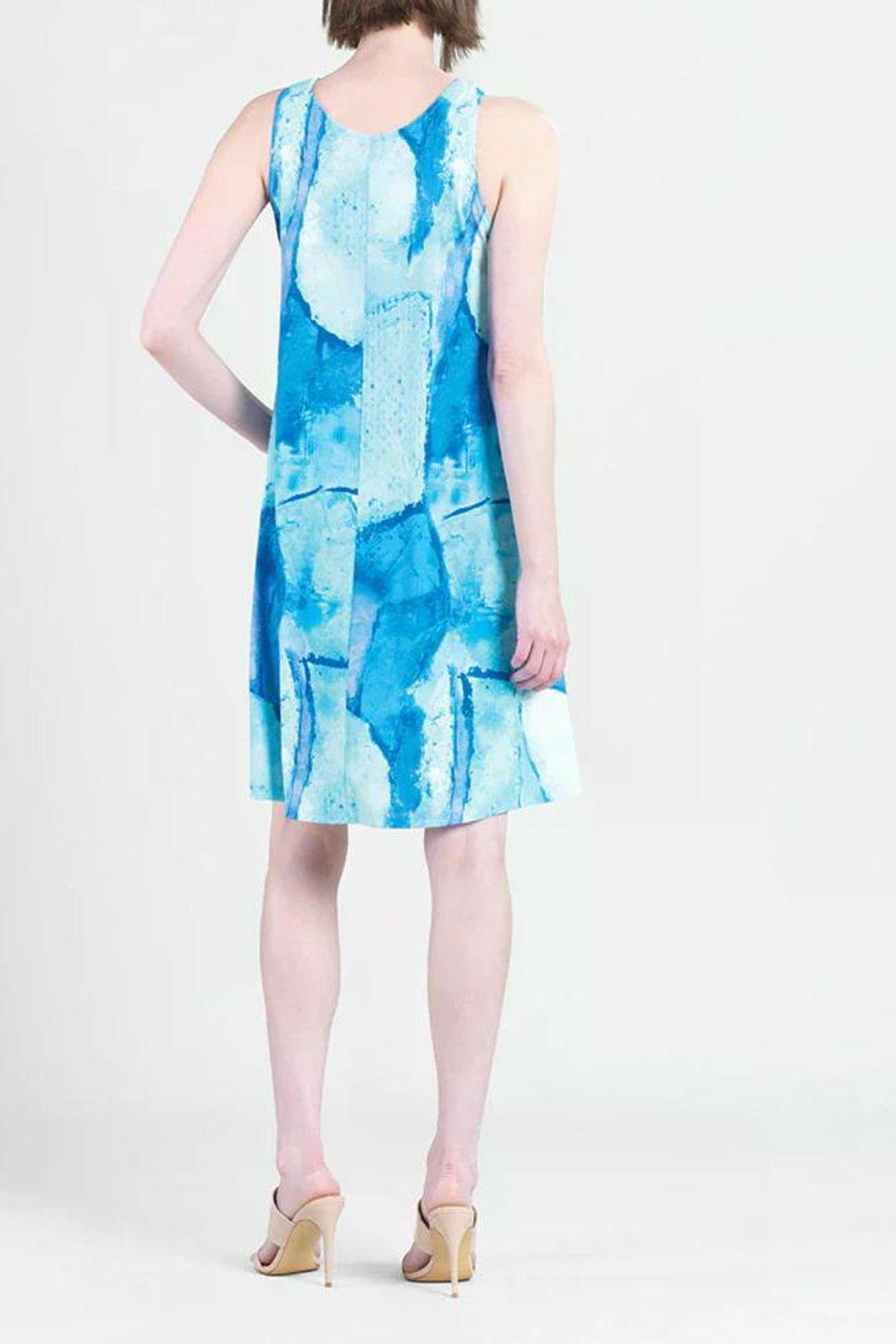 Aqua Periwinkle Knee Length Dress Product Image