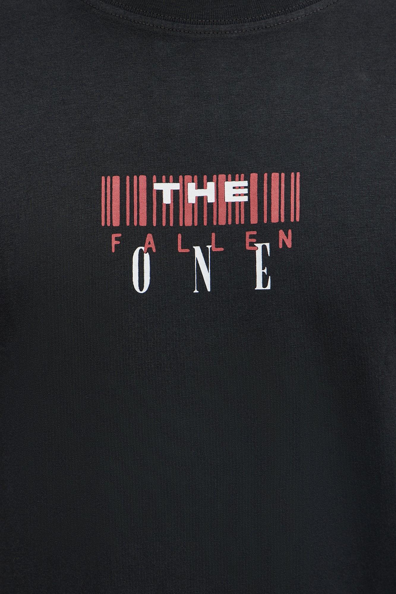 The Fallen One Oversized Short Sleeve Tee - Black Wash Product Image