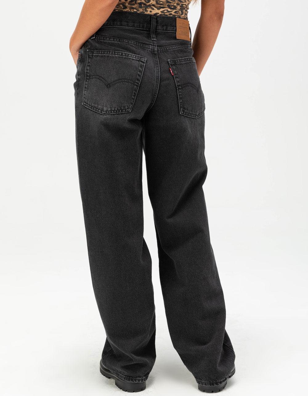 LEVI'S Premium Baggy Dad Jeans - Shrink Up - WASHED BLACK Product Image