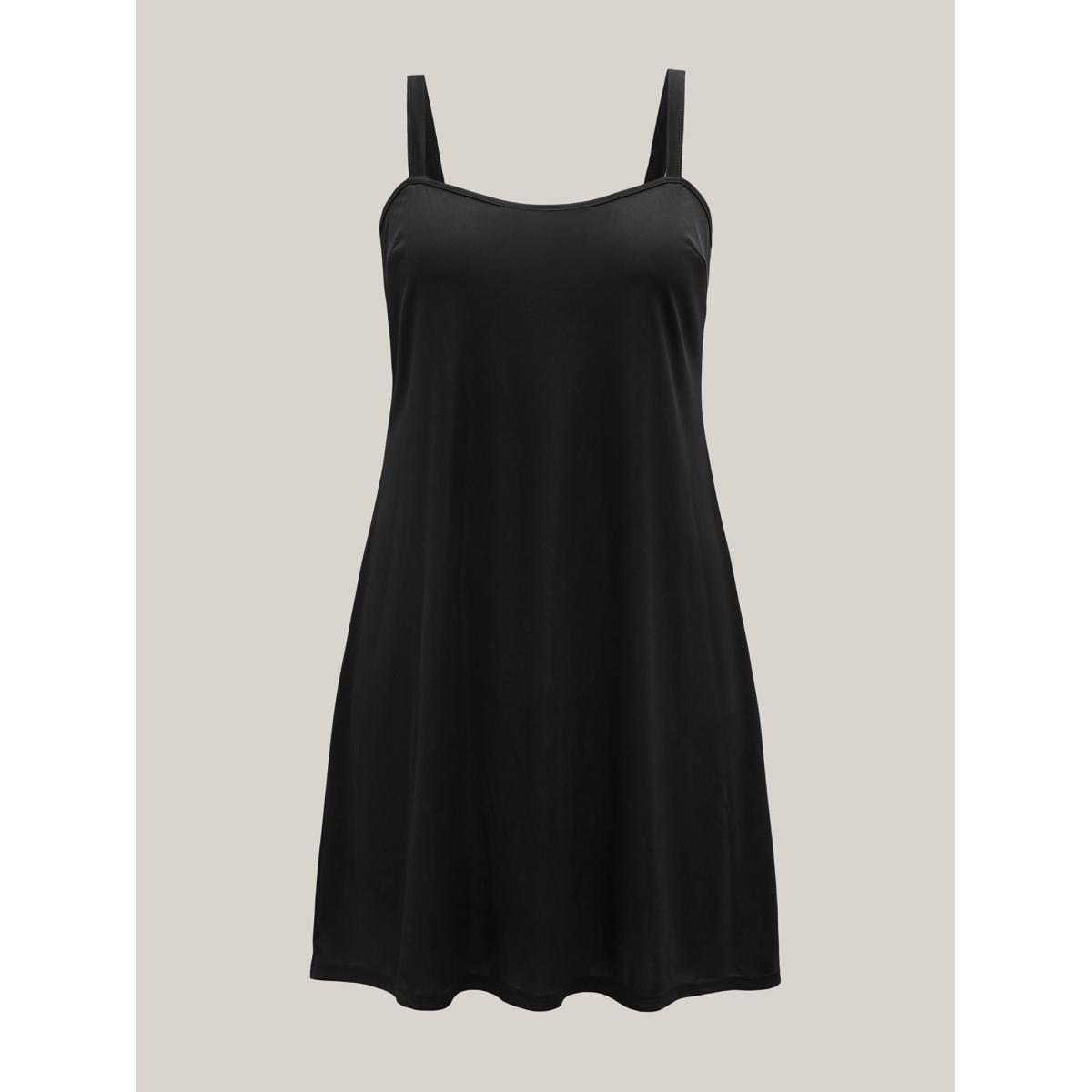 Plus Size Two Piece Polka Dots Sheer Midi Dress Black Women V-neck Short sleeve Curvy BloomChic 18-20/2X Product Image