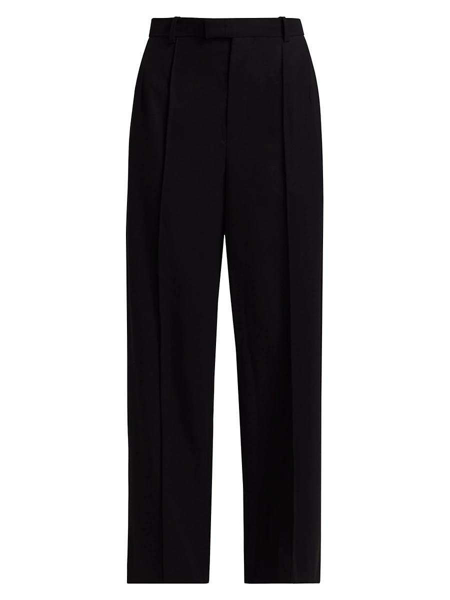 Womens RHW Wool High-Rise Straight-Leg Pants Product Image