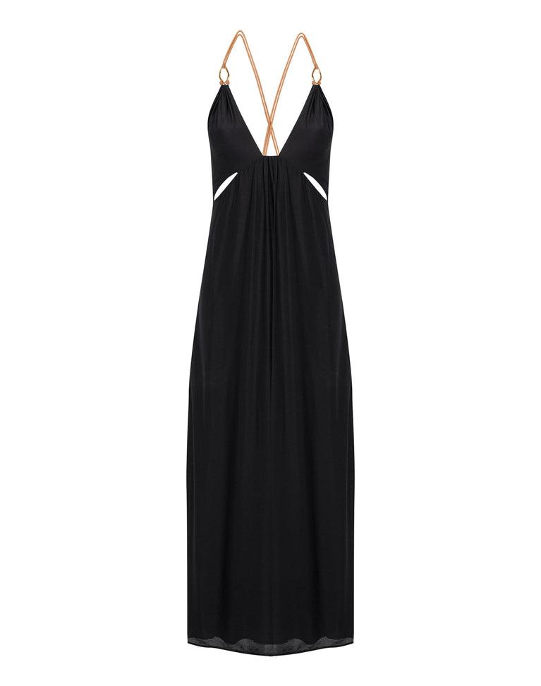 Angie Long Dress - Black Product Image