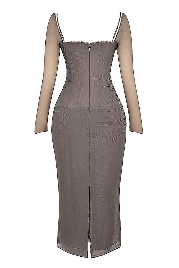 Katarina  smoke maxi dress - sale Product Image