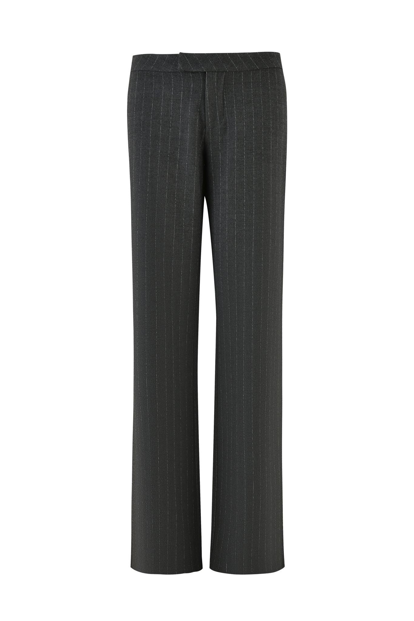MARRION PANT - GREY : PINSTRIPE Product Image