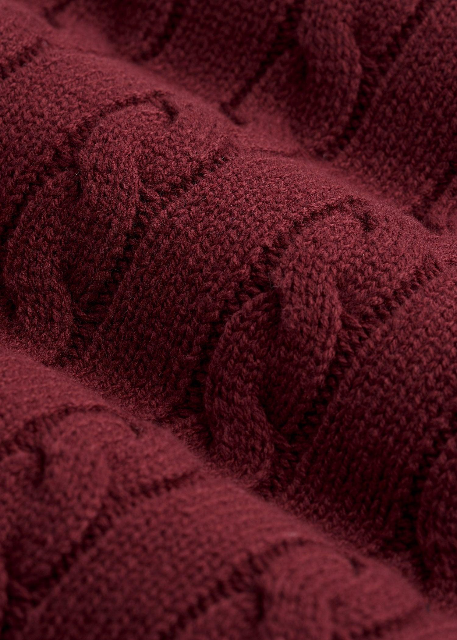 V-Neck Collegiate Sweater for Tall Women in Red Ochre and Winter White Female Product Image