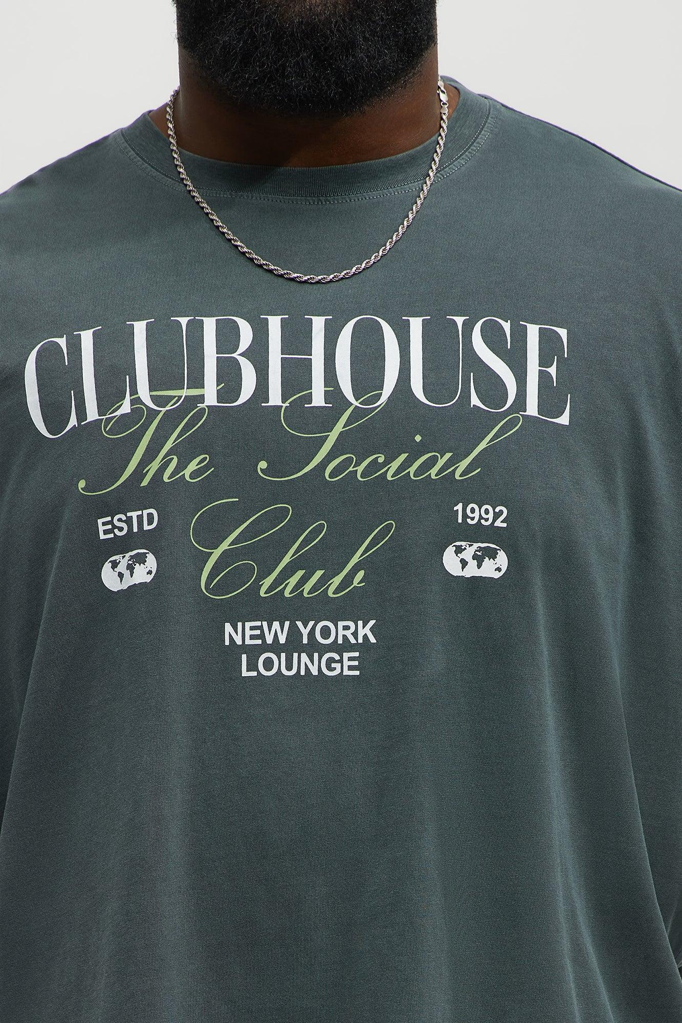 Clubhouse NYC Oversized Short Sleeve Tee - Grey Male Product Image