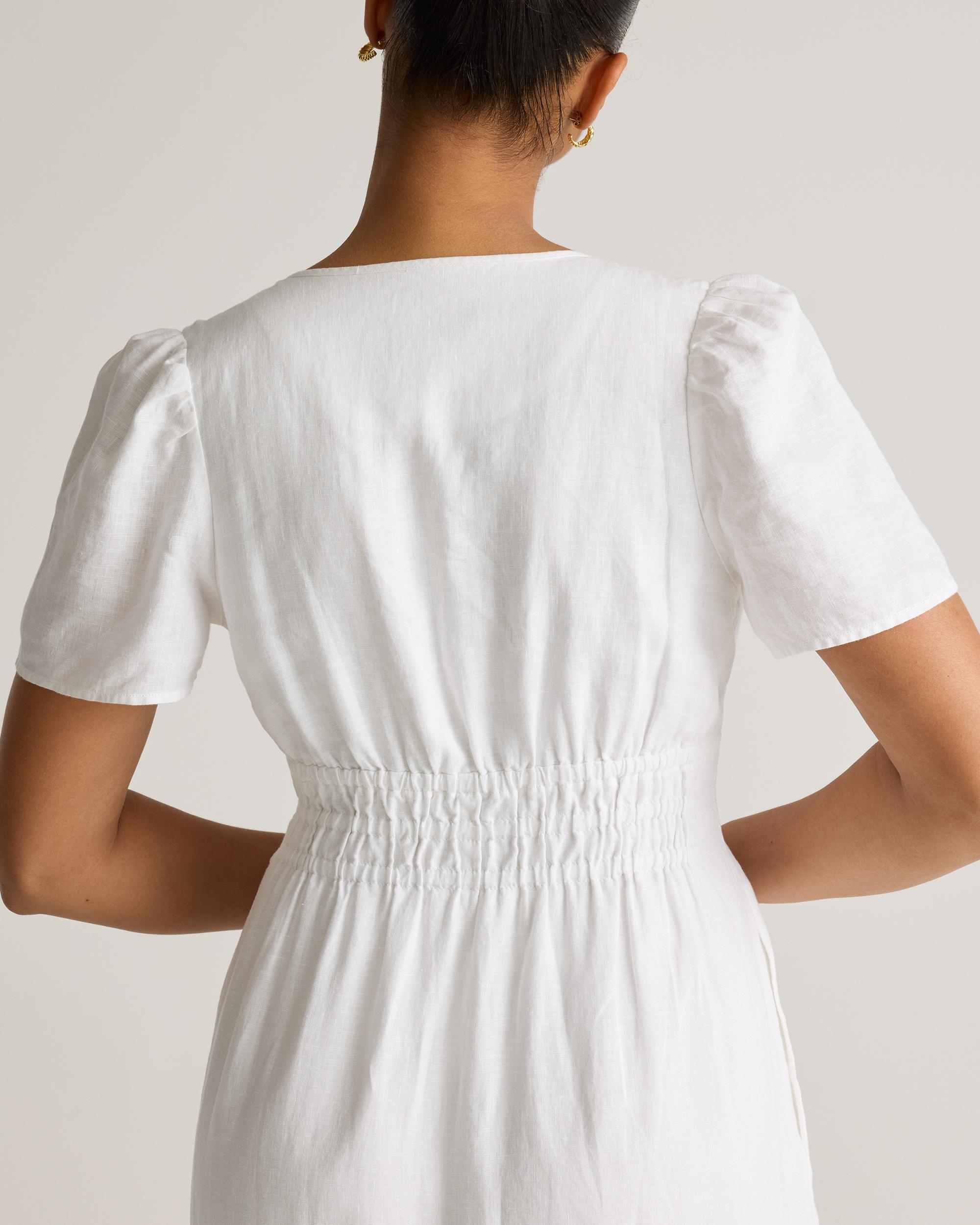 Quince | Women's 100% European Linen Tiered Maxi Dress Size XL Product Image