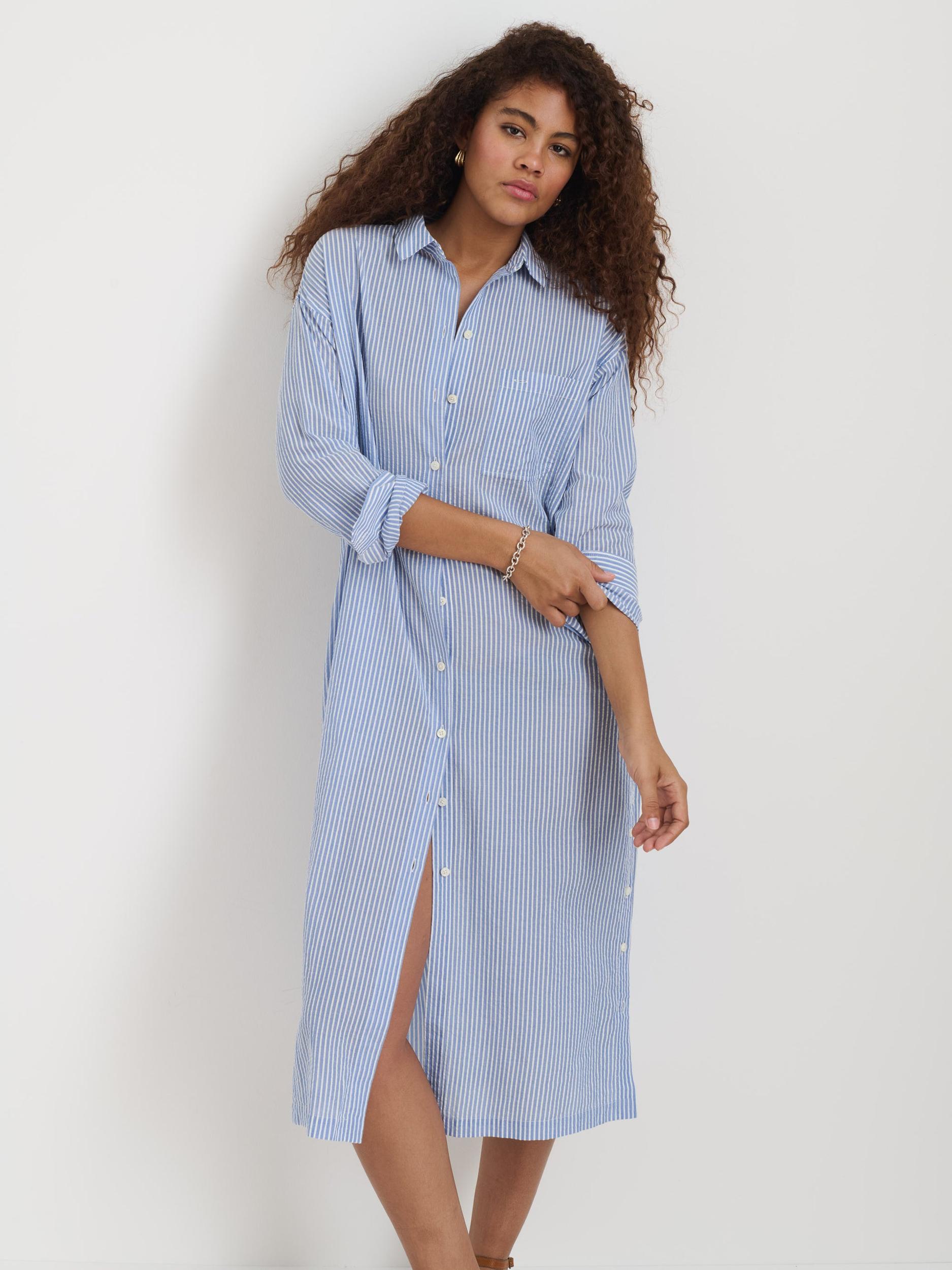 Kerry Shirtdress In Seersucker Product Image