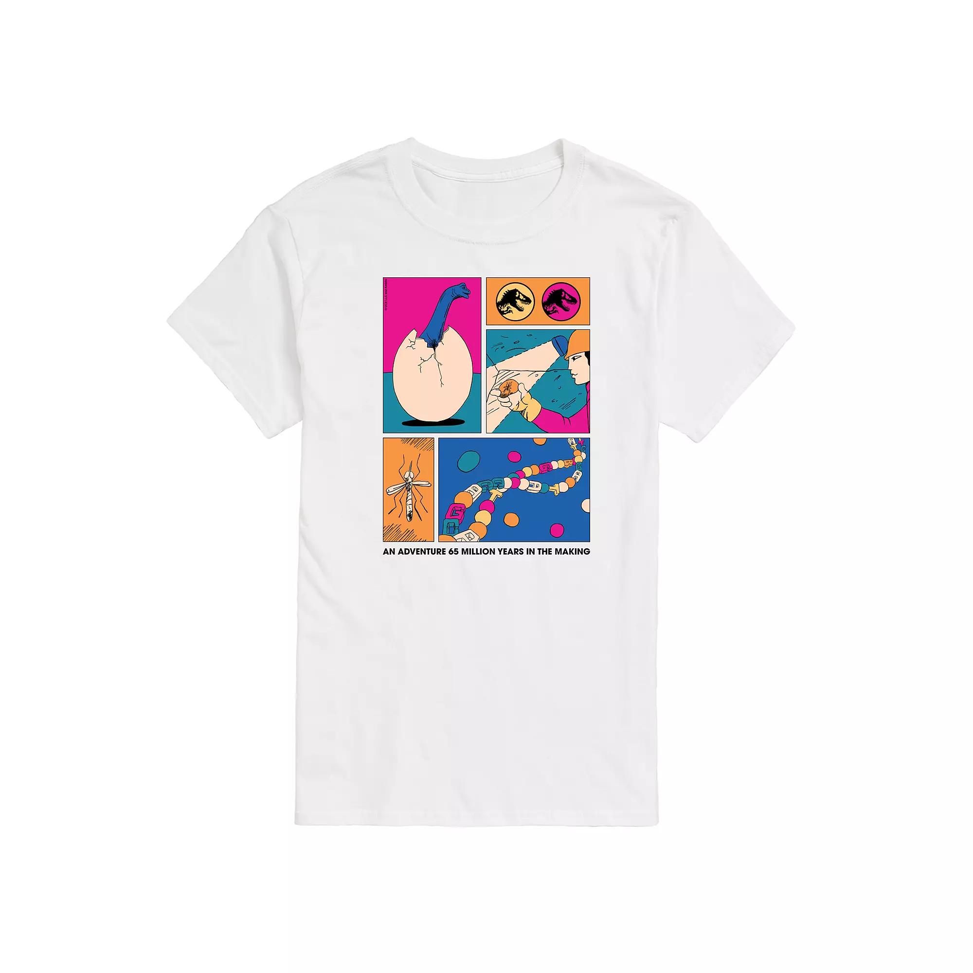 Men's Jurassic World Dino DNA Grid Graphic Tee,  Product Image