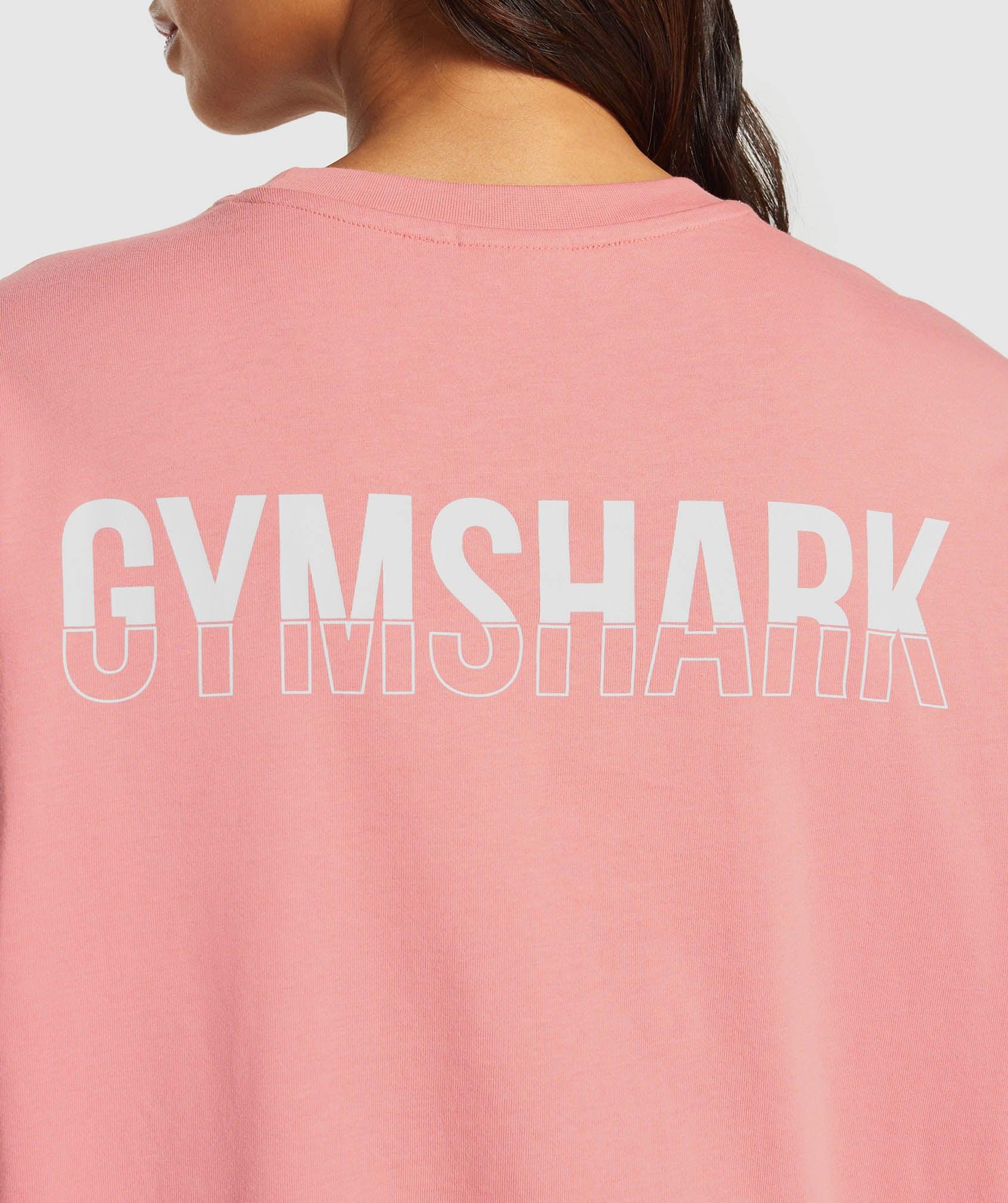 Gymshark Fraction Long Sleeve T-Shirt - Classic Pink Female Product Image
