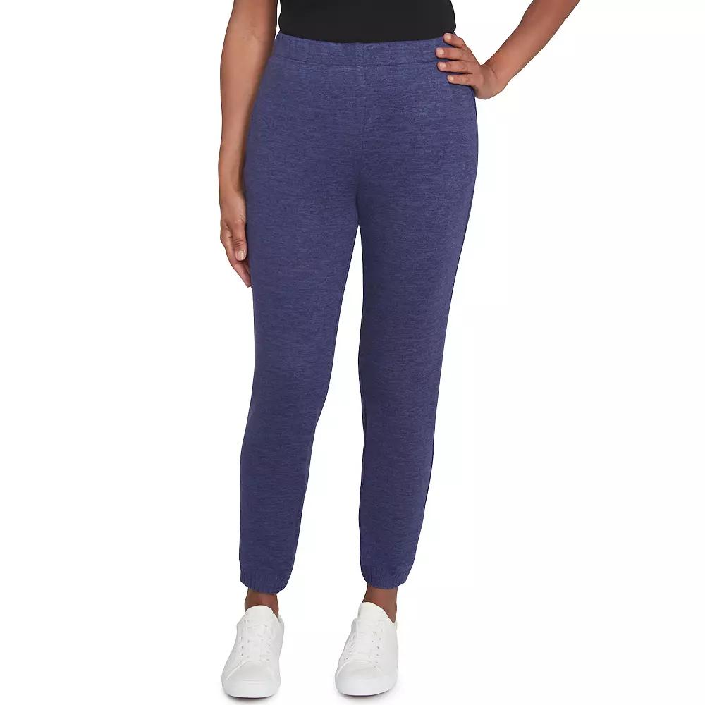 Women's Alfred Dunner Elastic Waist Joggers, Size: XL, Blue Product Image