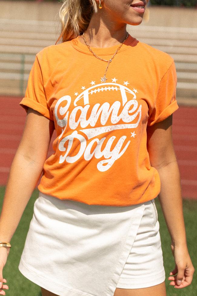Game Day Script Burnt Orange Graphic Tee Product Image