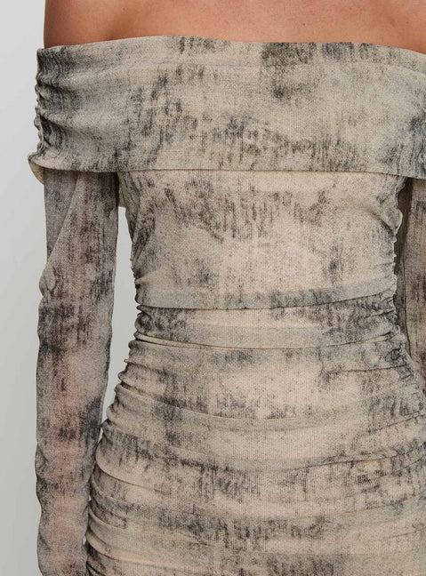 Artefact Off The Shoulder Mini Dress Multi Product Image