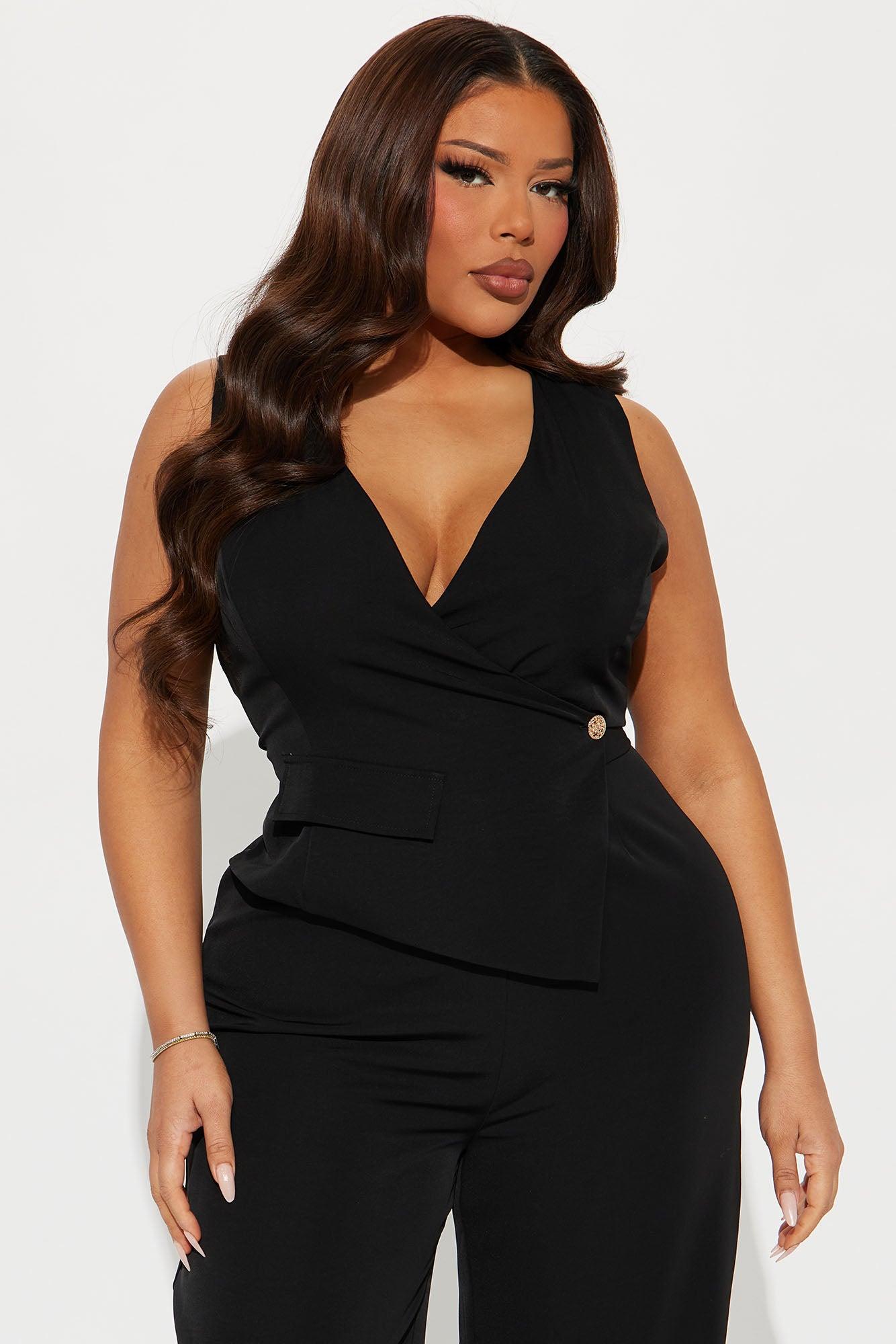 Cross Your Path Jumpsuit - Black Product Image