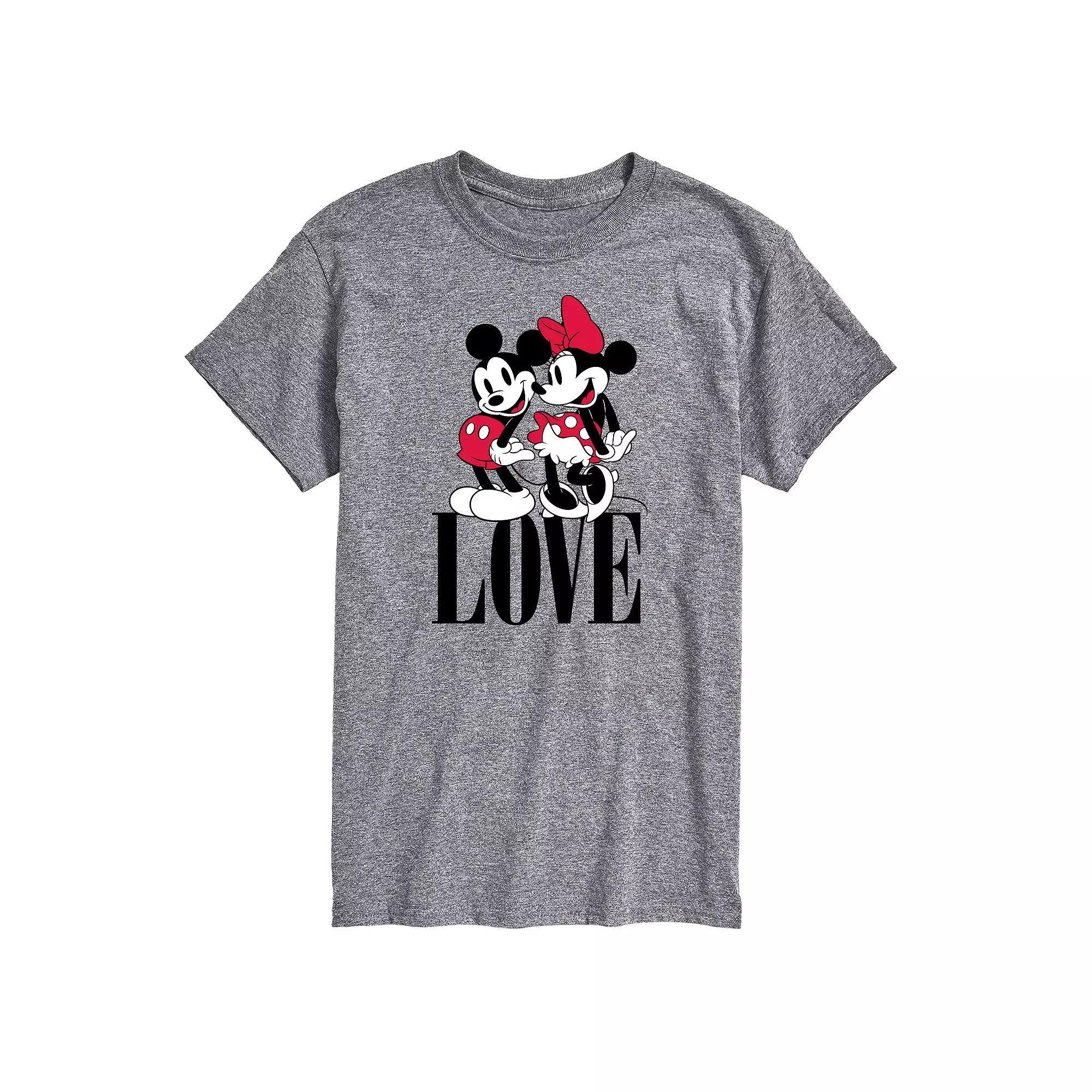 Disney's Mickey & Minnie Mouse Big & Tall Love Graphic Tee, Men's,  Product Image